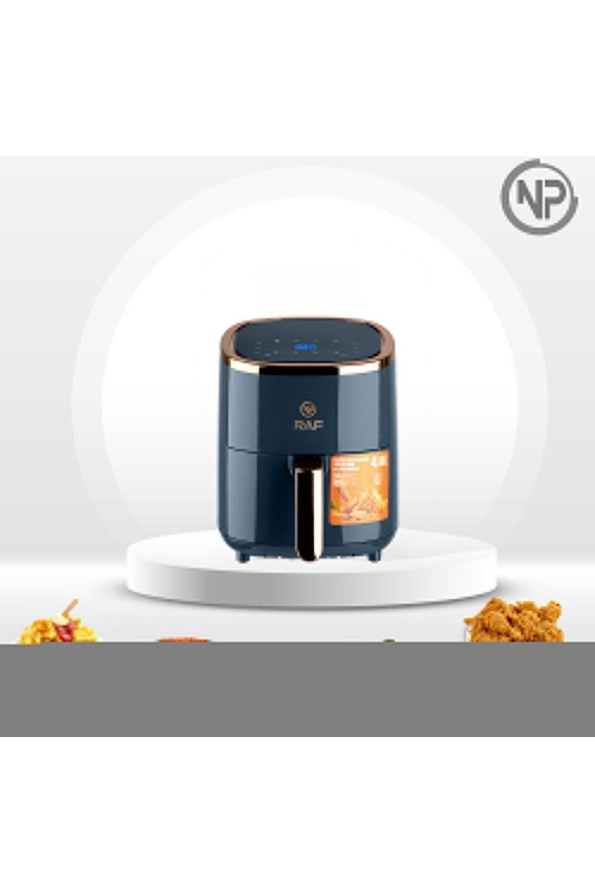 Raf R5007 Dokunmatik Ekran 4.0l Airfryer 1500w Yağsız Kızartma & Sıcak Hava Fritözü