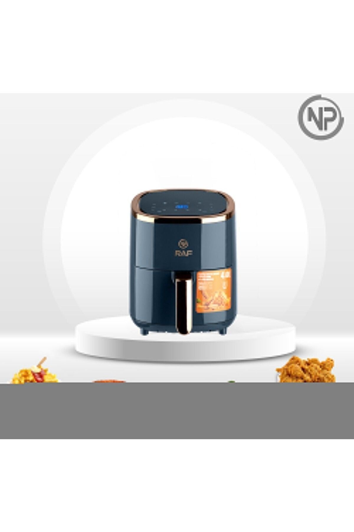 Raf R5007 Dokunmatik Ekran 4.0l Airfryer 1500w Yağsız Kızartma & Sıcak Hava Fritözü