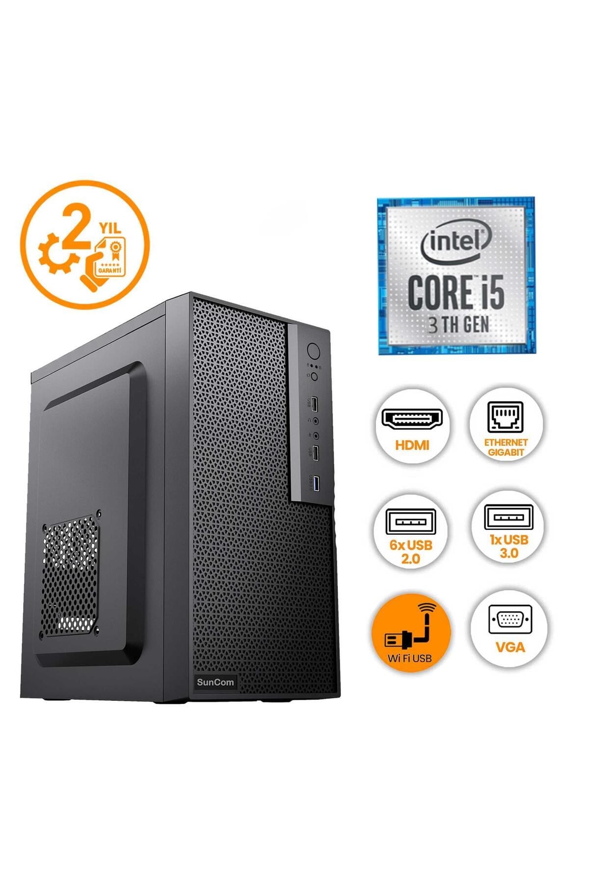 RAKS F104A11 i5-3470 8GB 512SSD W10P Masaüstü Bilgisayar
