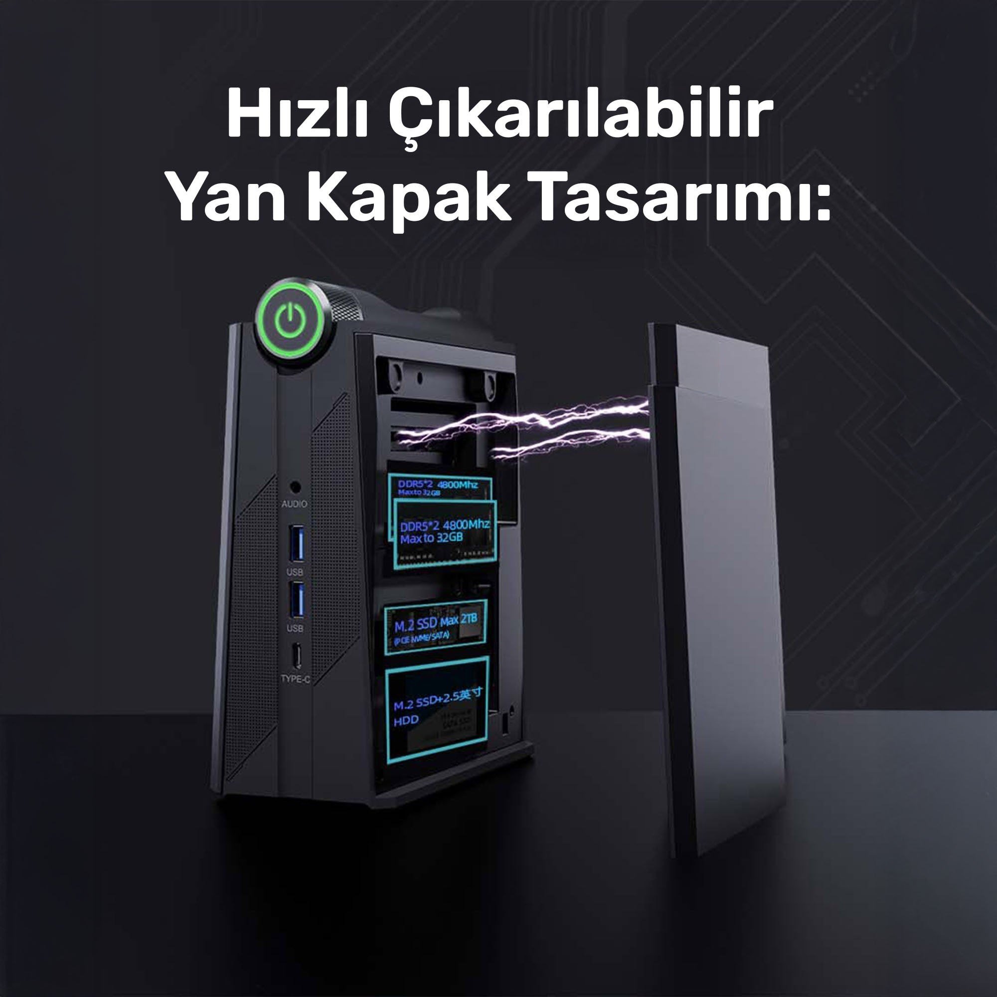 RaXius Momentum DS-R5.66H001 Ryzen5 6600H Mini PC