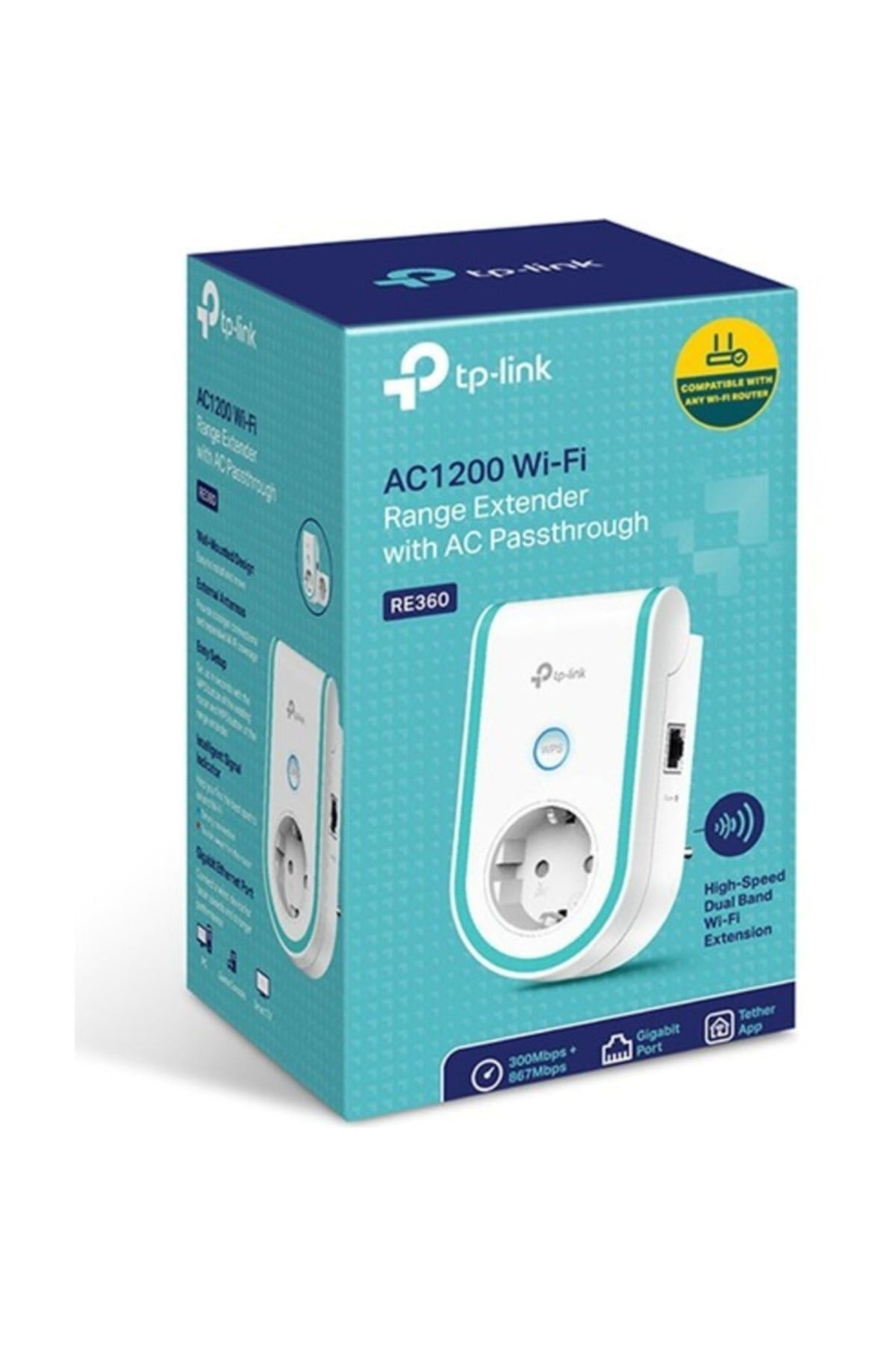 Re360 1200 Mbps Ac Wi-fi Priz Soketli Menzil Genişletici