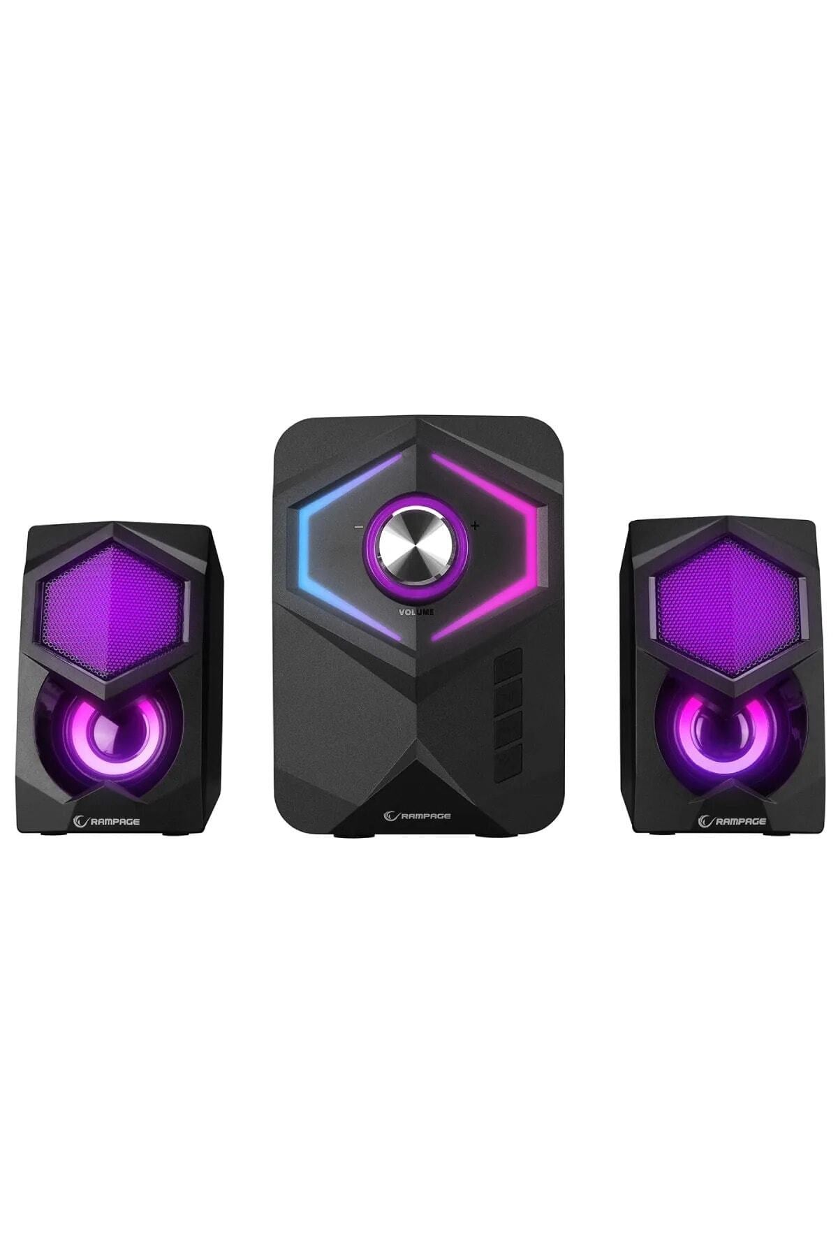 Rms-175bt 2+1 10w Bluetooth+usb-tf-fm Rainbow Gaming Oyuncu Ses Sistemi Bluetooth Hoparlör