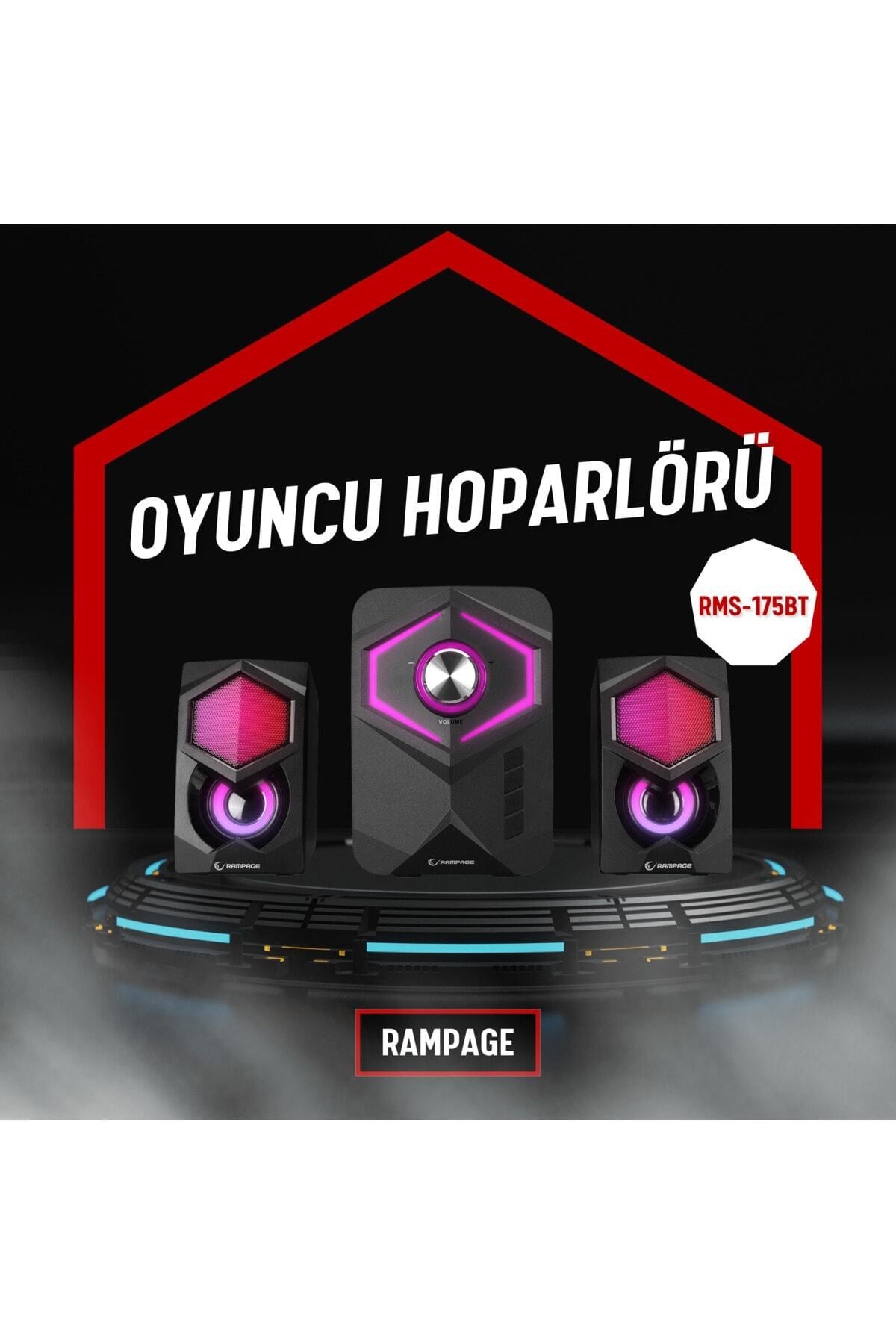 Rms-175bt 2+1 10w Bluetooth+usb-tf-fm Rainbow Gaming Oyuncu Ses Sistemi Bluetooth Hoparlör