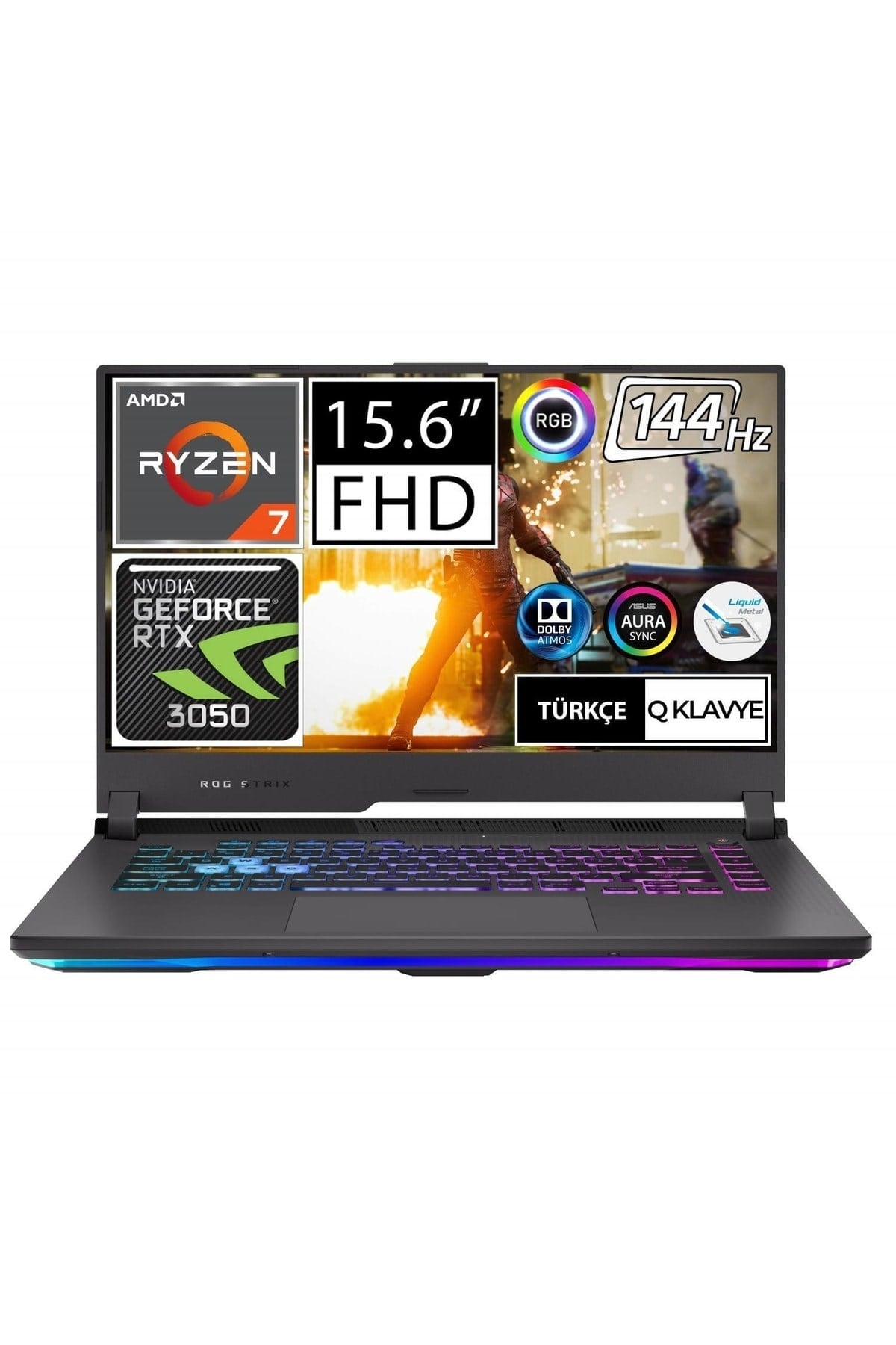 Rog Strix G15 G513ıc-hn037a7 Ryzen7 4800h 64gb 1tbssd Rtx3050 15.6