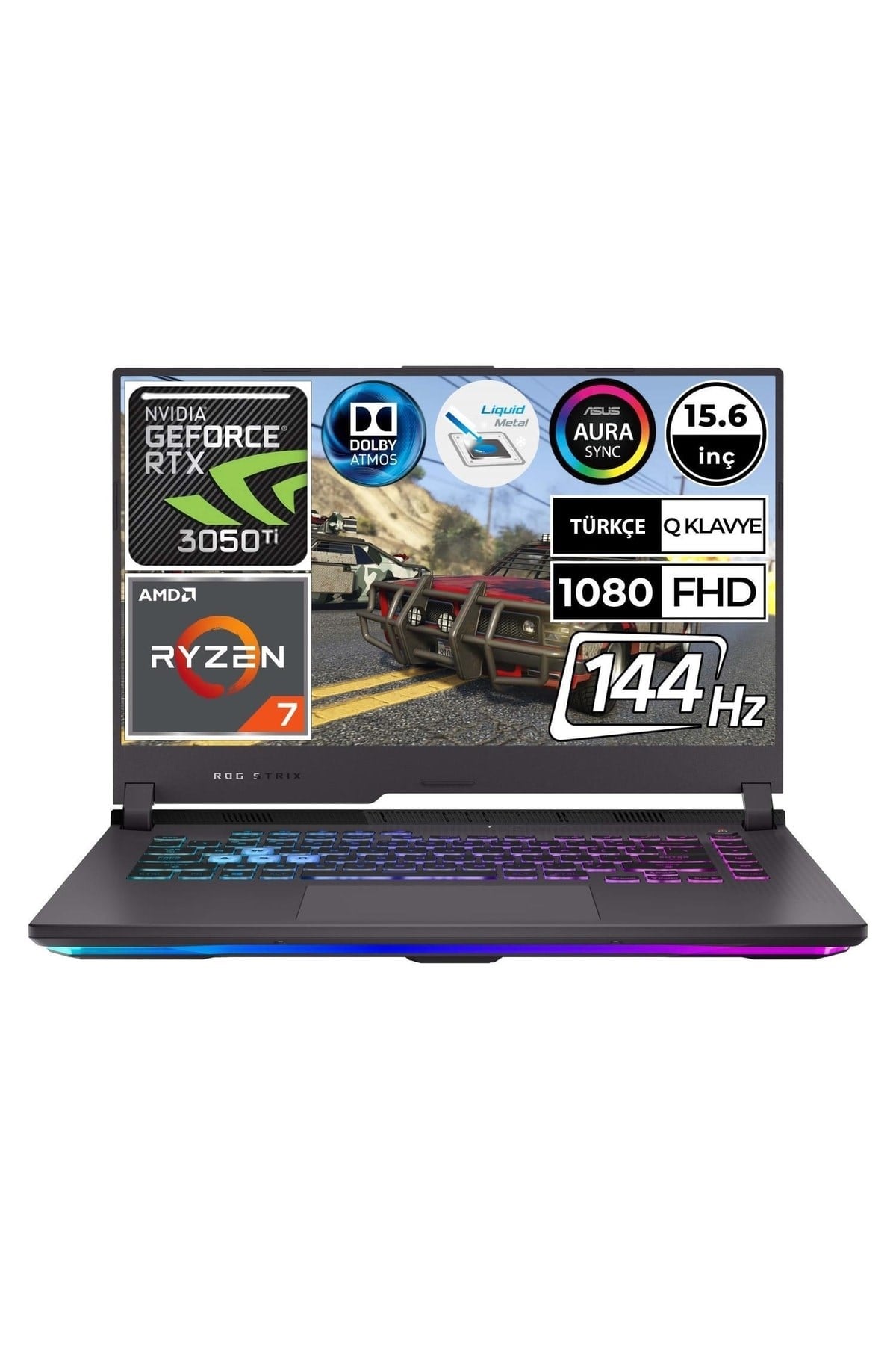Rog Strix G15 G513ıe-hn065a8 Ryzen7 4800h 64gb 512ssd+1tbssd Rtx3050ti 15.6