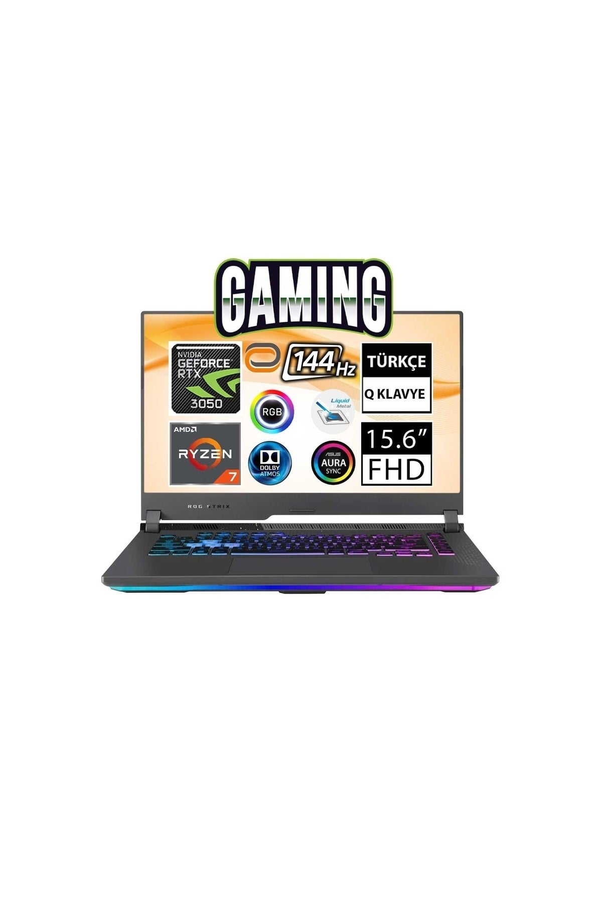 Rog Strix G15 G513rc-hn194a8 Ryzen7 6800hs 64gb 512ssd+1tbssd Rtx3050 15.6