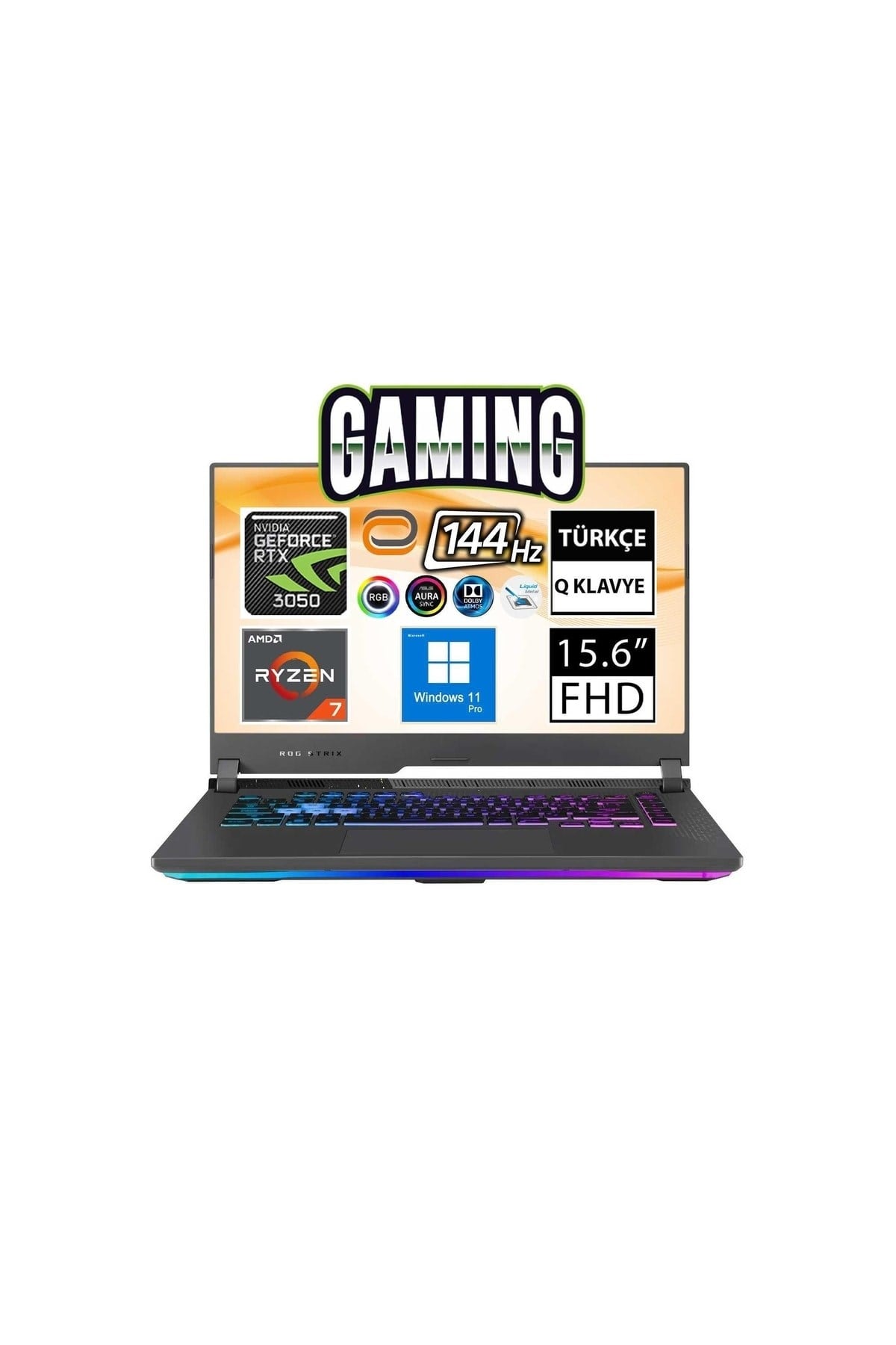 Rog Strix G15 G513rc-hn194a9 Ryzen7 6800hs 16gb 512ssd Rtx3050 15.6