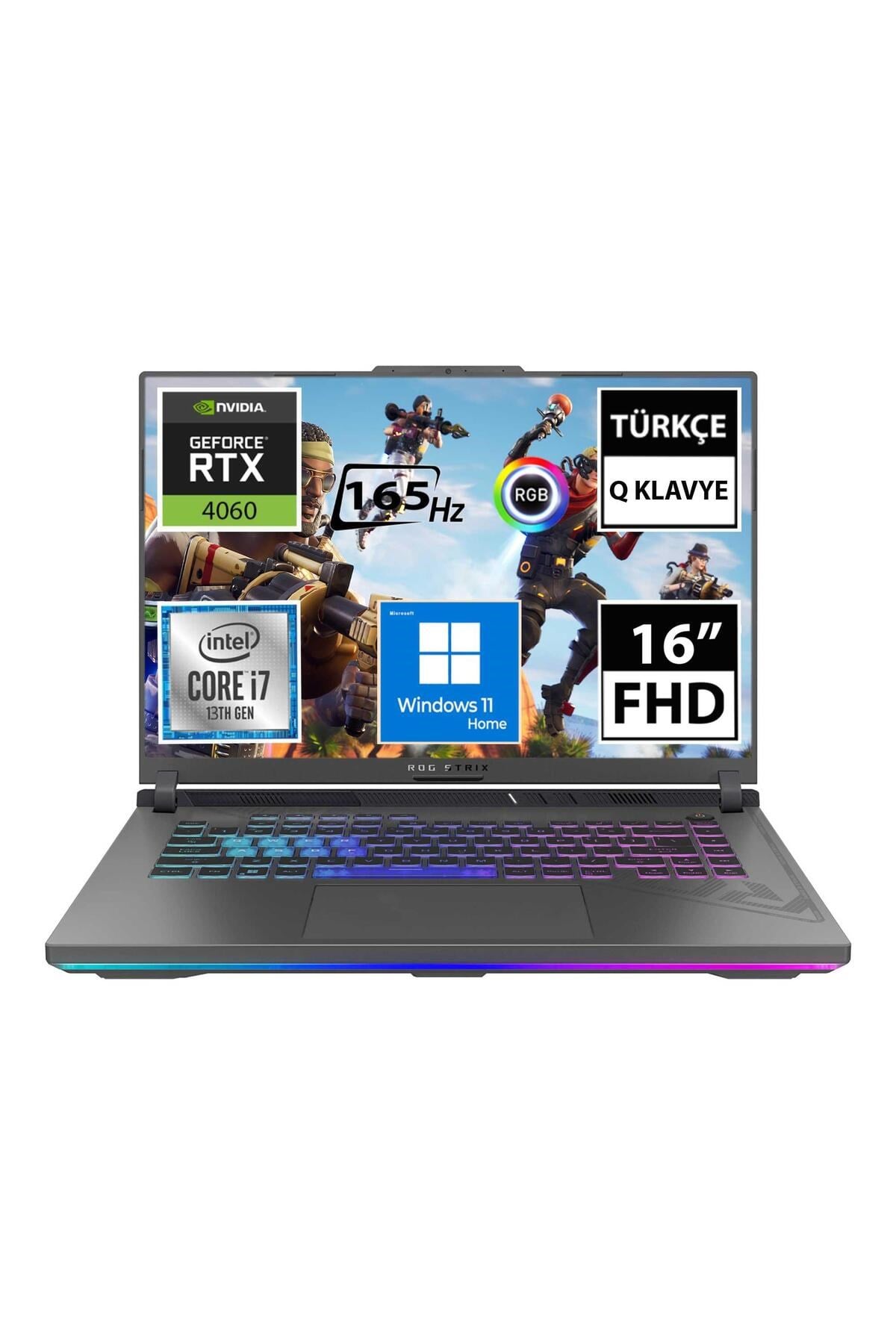 ROG Strix G16 G614JV-N3157W07 i7-13650HX 32GB 512SSD+1TBSSD RTX4060 16