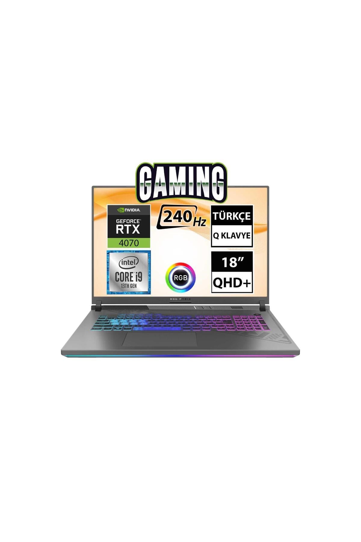 ROG Strix G18 G814JI-N6141A3 i9-13980HX 32GB 512SSD RTX4070 18