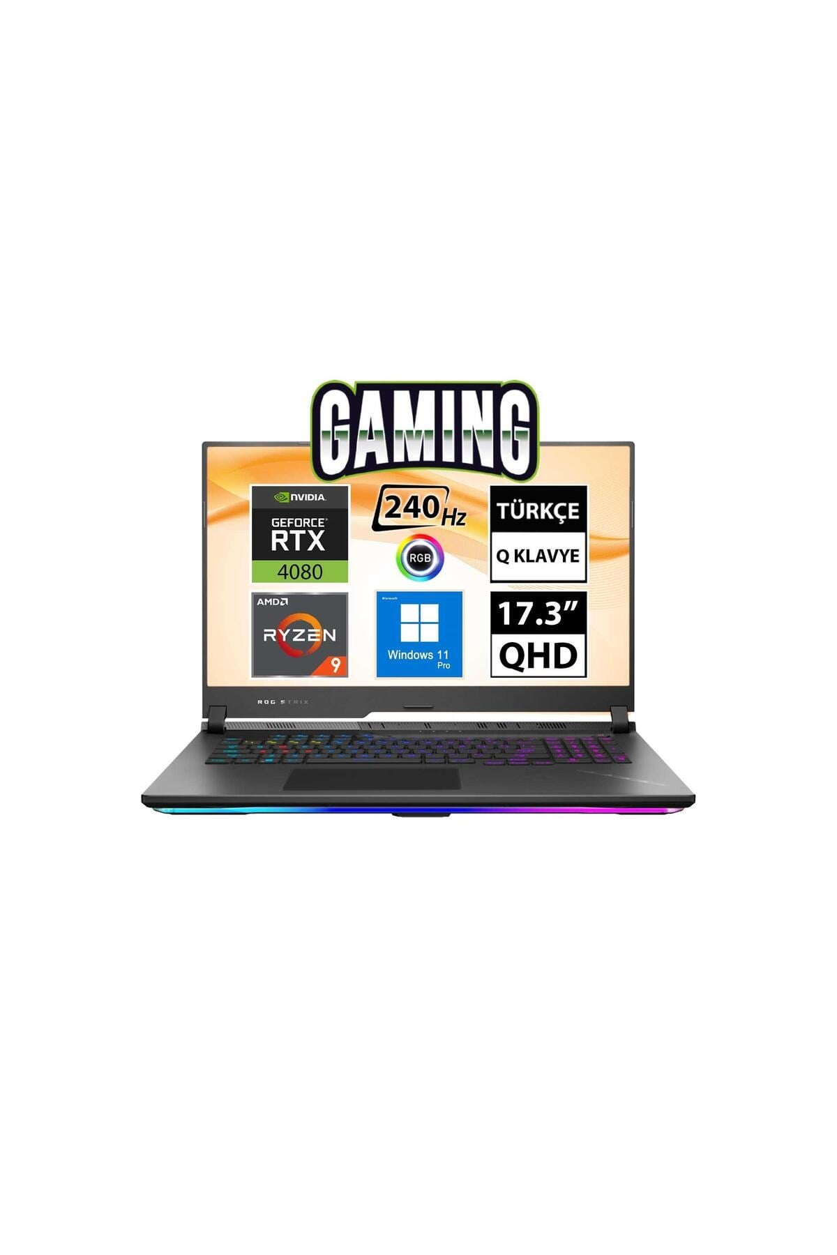 ROG Strix SCAR 17 G733PZ-LL062A8 Ryzen9 7945HX 64GB 1TBSSD RTX4080 17.3