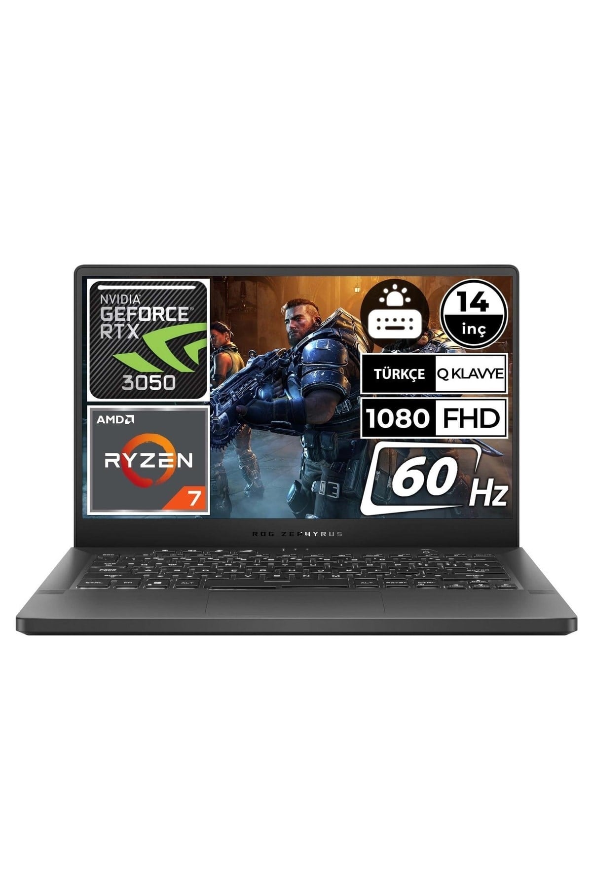 Rog Zephyrus G14 Ga401qc-bm207a8 Ryzen7 5800hs 16gb 1tbssd Rtx3050 14