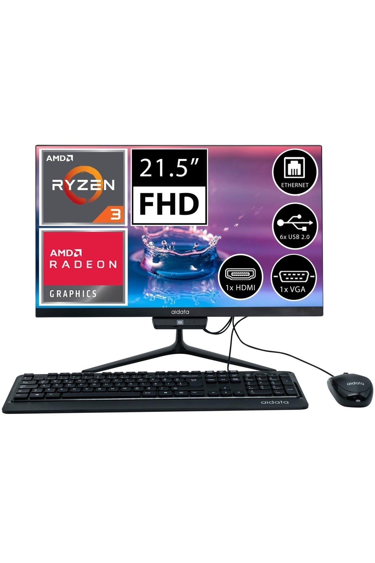 S22r3 R3200-825600x Ryzen3 3200u 8gb 256ssd 21.5
