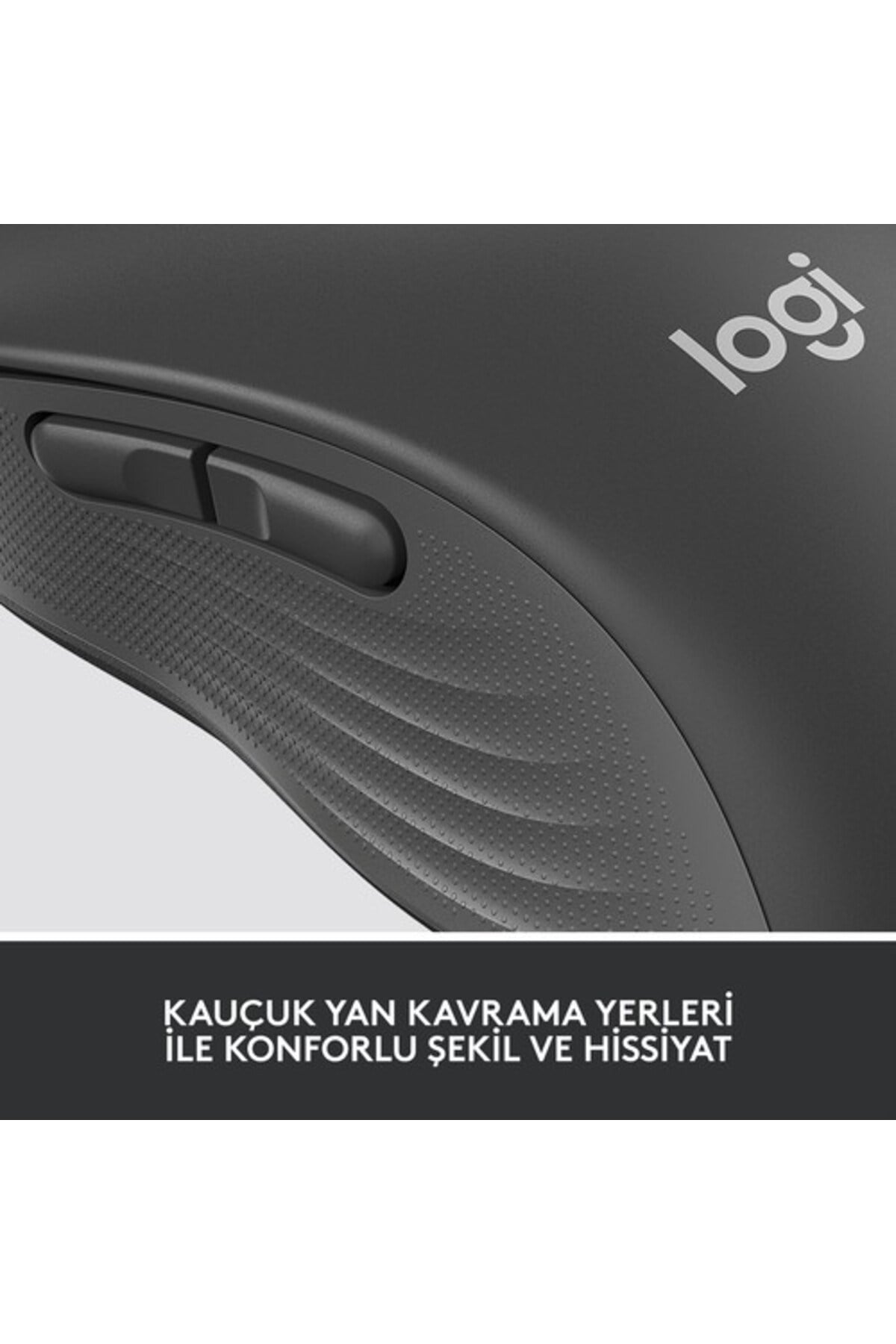 Signature M650 Küçük ve Orta Boy Sağ El Için Sessiz Kablosuz Mouse, Siyah 910-006253