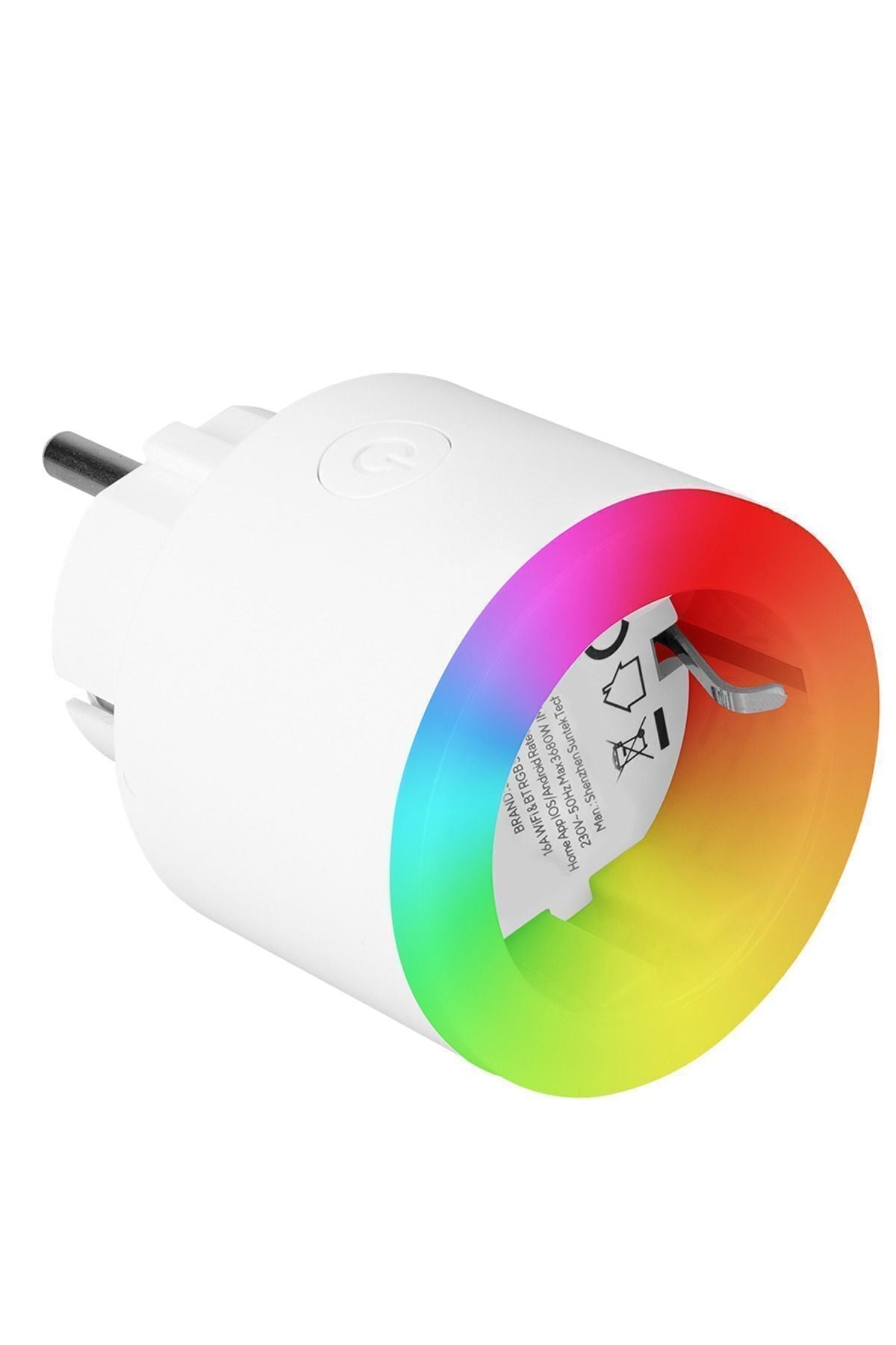 Sl-03 16a Akım Korumalı Akıllı Priz Rgb Işıklı 2.4 G Wifi Sarfiyat Ölçümleme Tuya Destekli