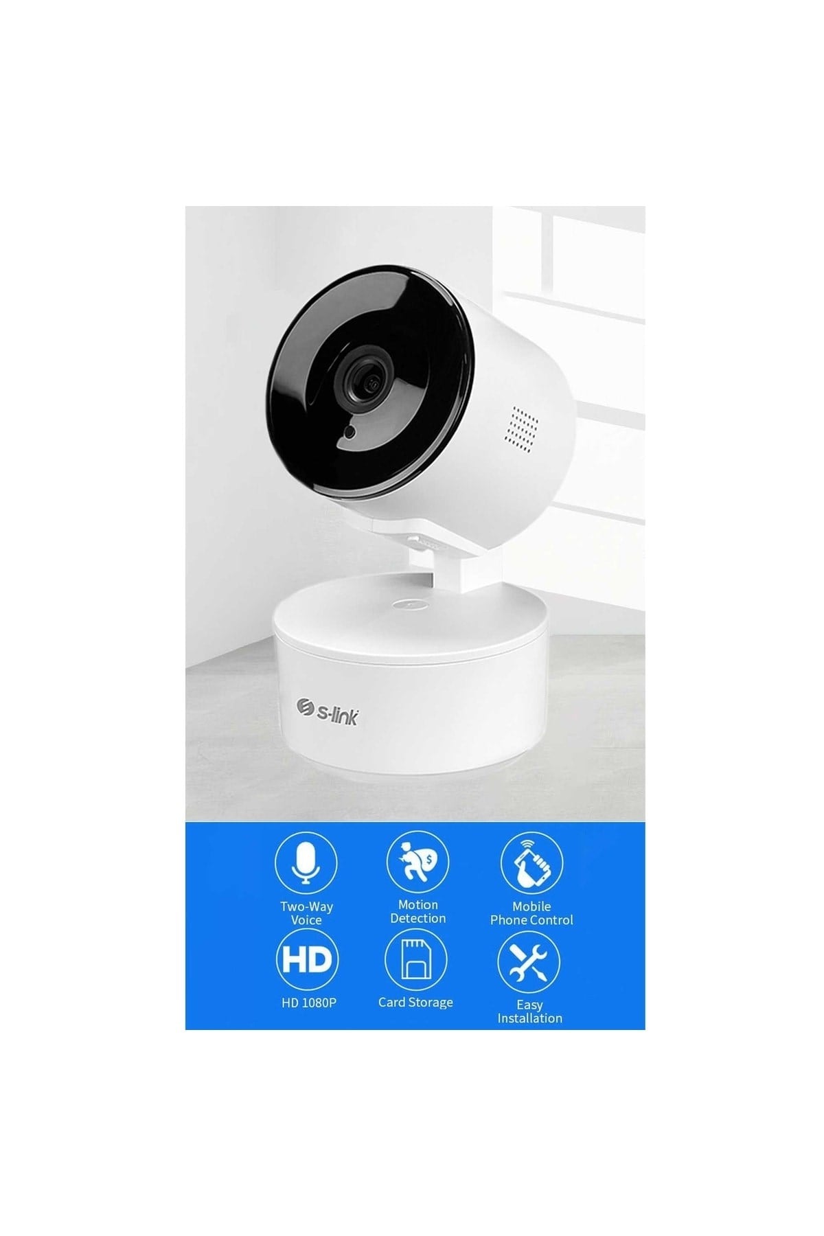 Sl-ınd01 Ip Smart 2.0 Mp Hd Wi-fi+network+tf Tuya Destekli Güvenlik Kamerası