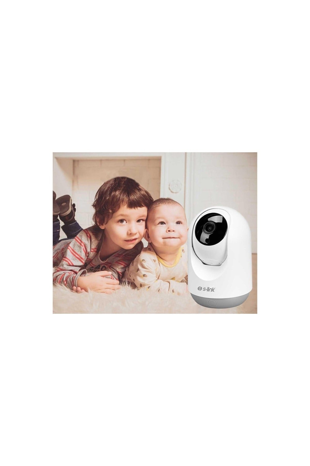 Sl-ınd03 Ip Smart 2.0 Mp Hd Wi-fi+network+tf Tuya Destekli Bebek Güvenlik Kamerası