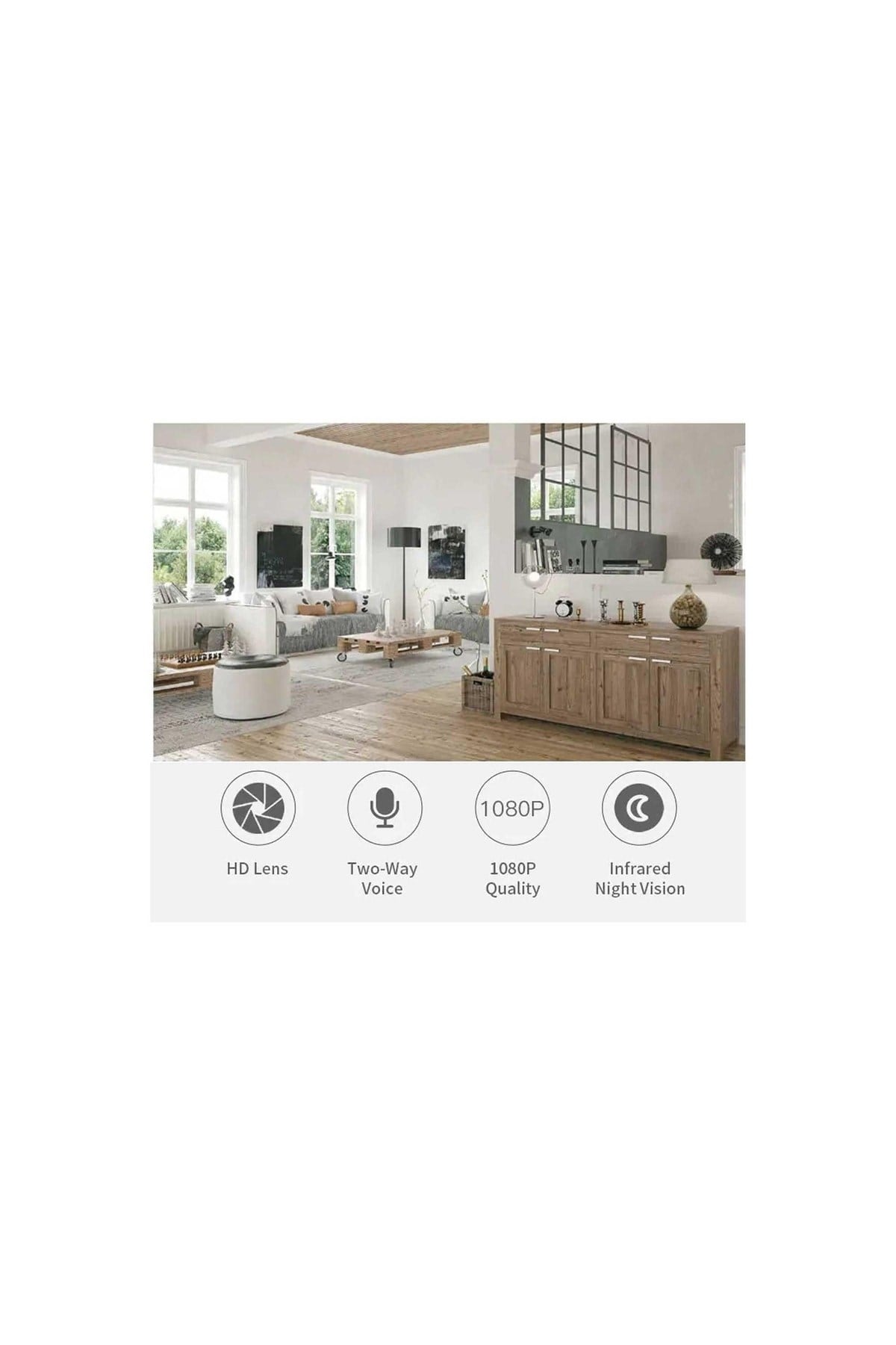 Sl-ınd03 Ip Smart 2.0 Mp Hd Wi-fi+network+tf Tuya Destekli Bebek Güvenlik Kamerası