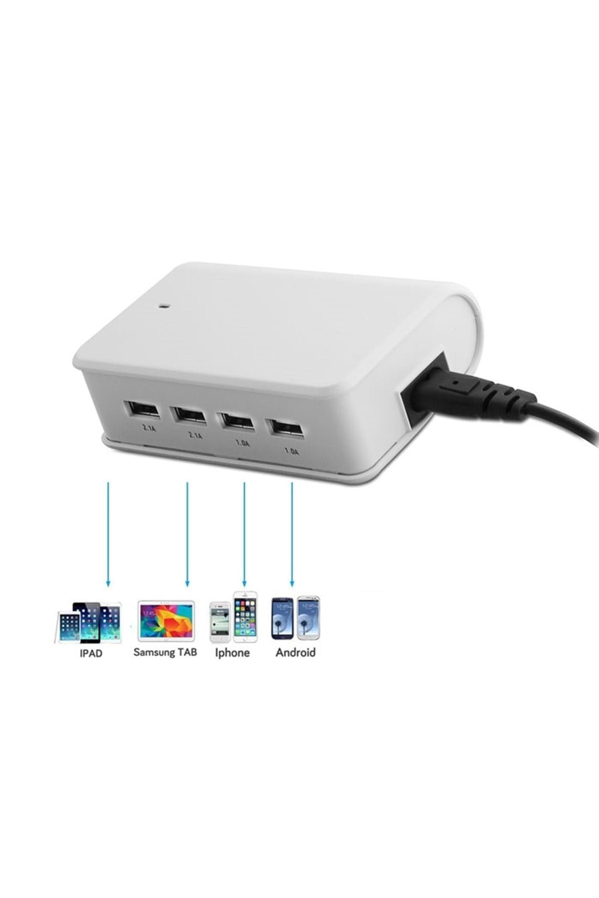 SL-M10 6.2A 4-Usb Beyaz Usb şarj