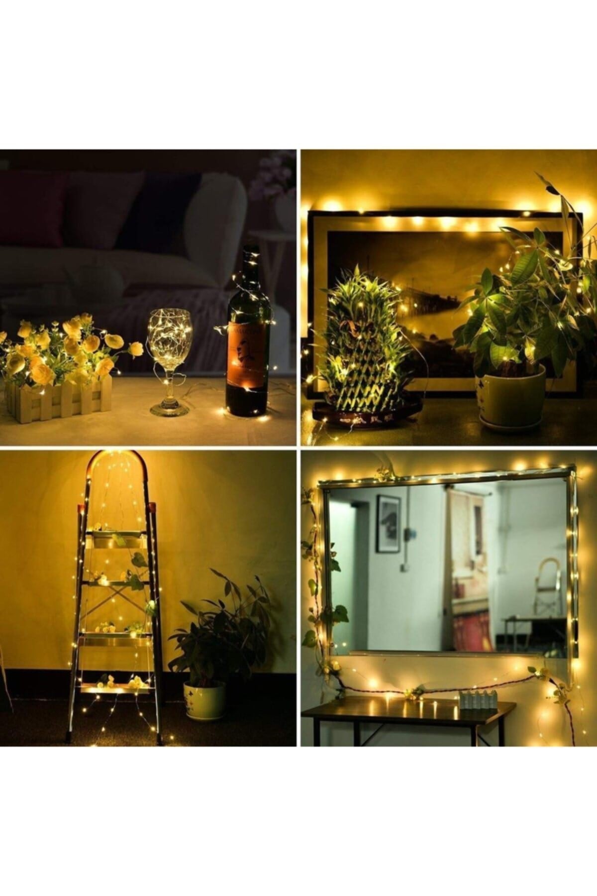 Sl1003 3m 20led+20 Şeffaf Mandallı Peri Led Yılbaşı-parti Dekor Işığı