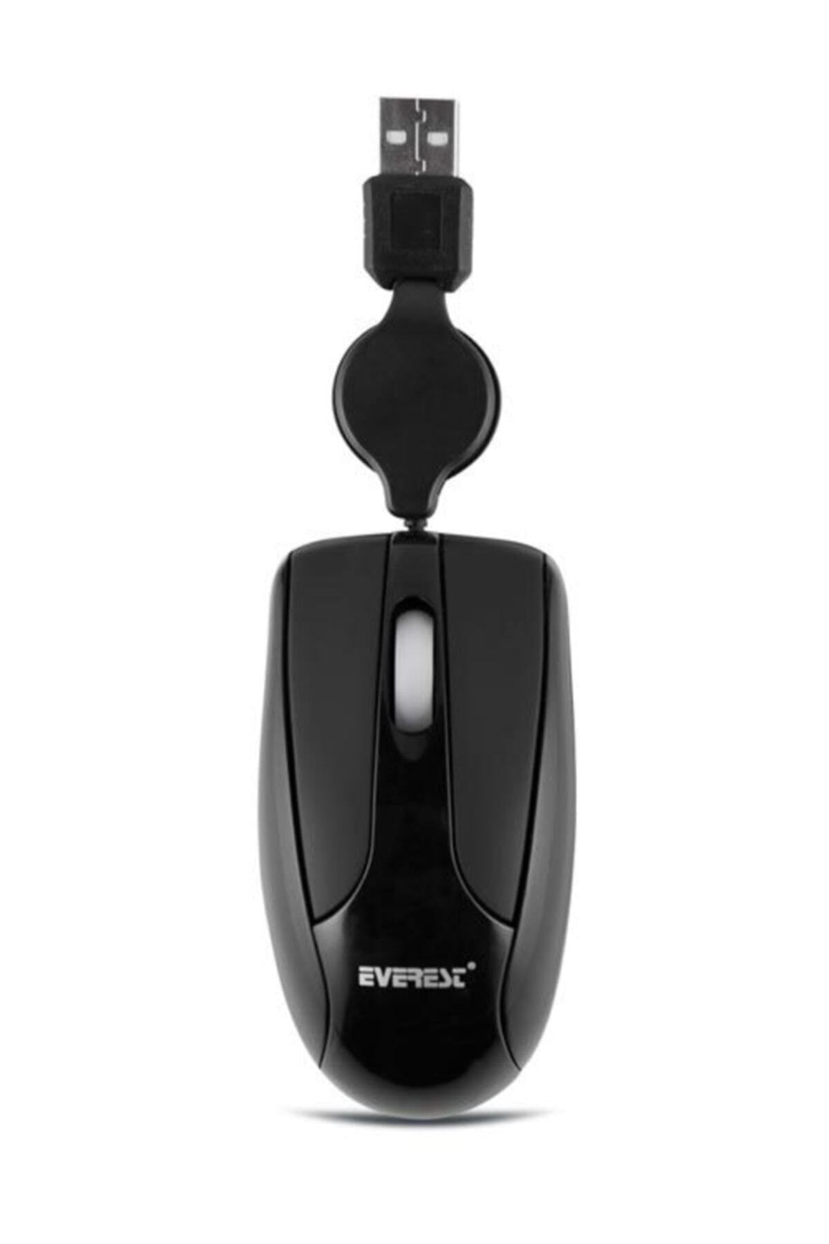 Sm-333 Usb Siyah Optik Makaralı Mini Mouse