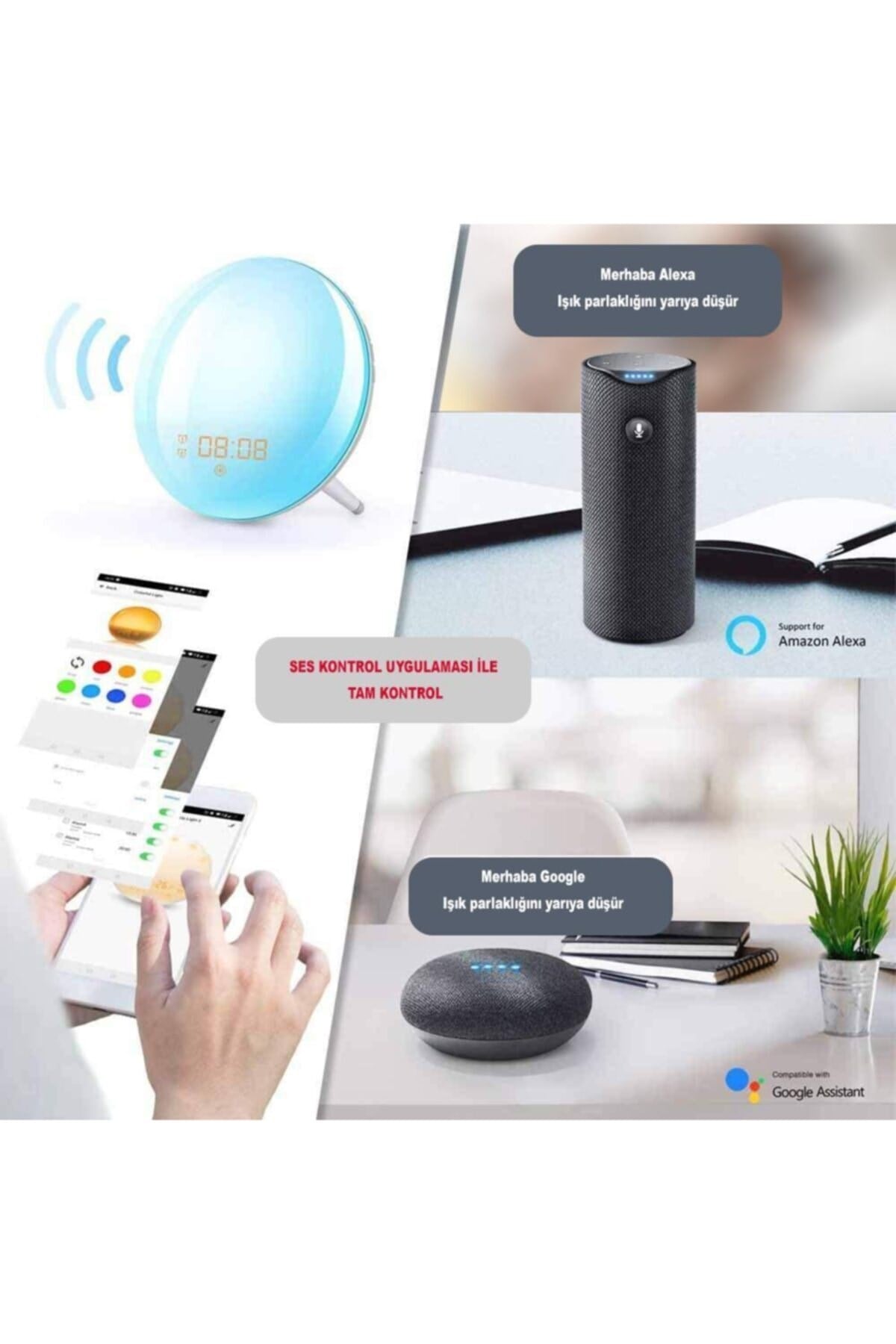 Smart Wake Up Light- Akıllı Gün Işığı Uyandırma Lambası