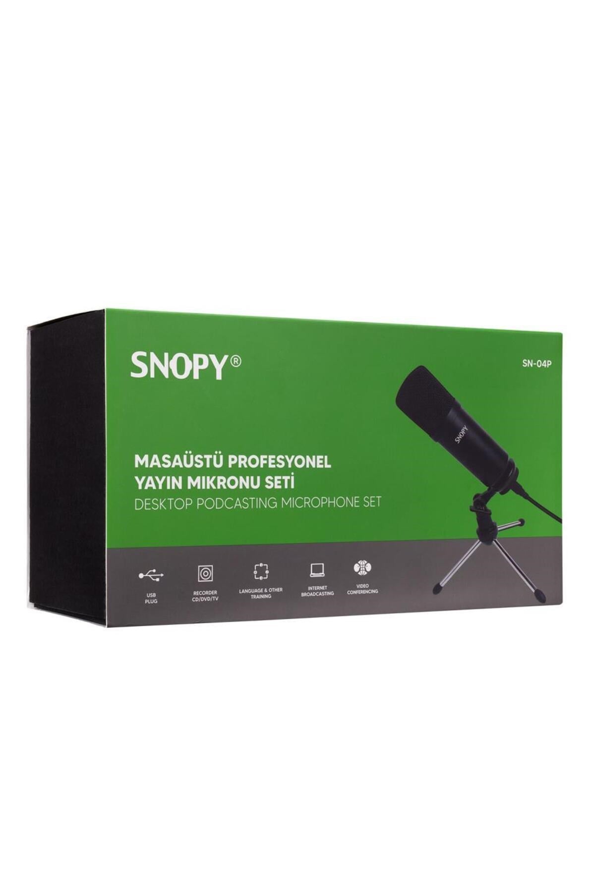 SN-04P, Siyah, Çok Amaçlı, Profesyonel, USB, Masaüstü, Mikrofon Kit