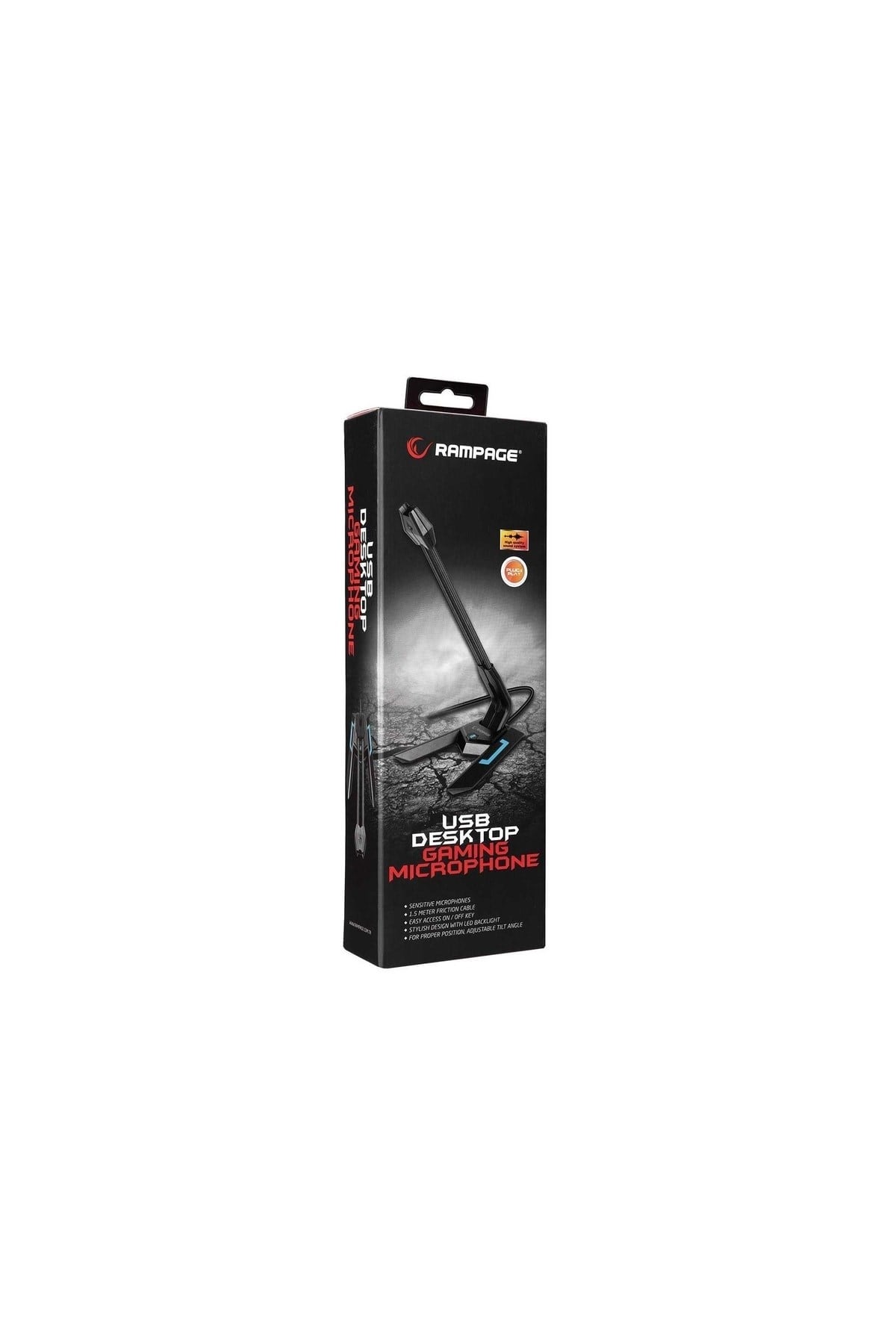Sn-rm7x Siyah Masaüstü Led Mikrofon