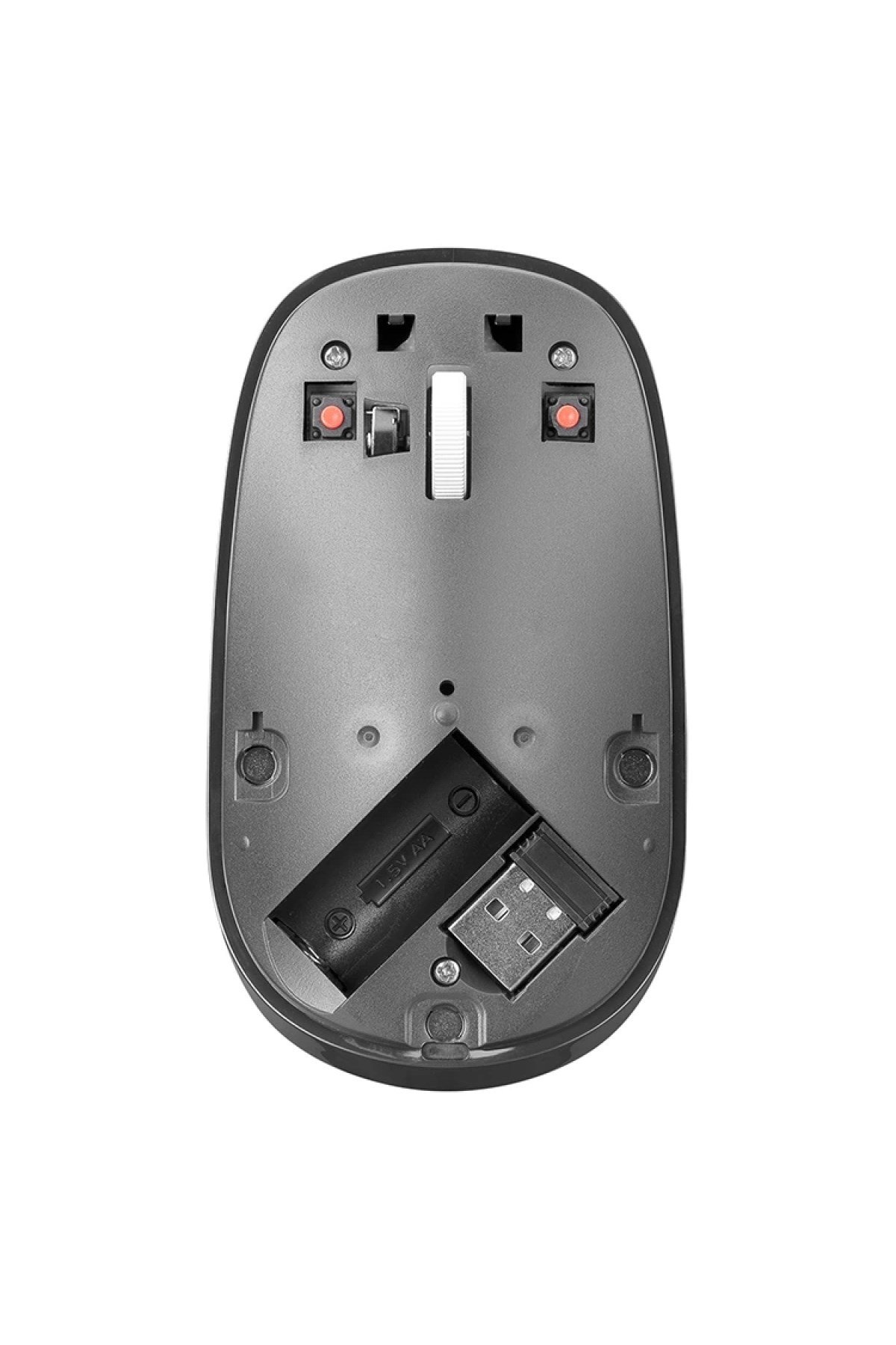 Spk7305 2.4ghz Optik Ergonomik Kablosuz Mouse Gümüş