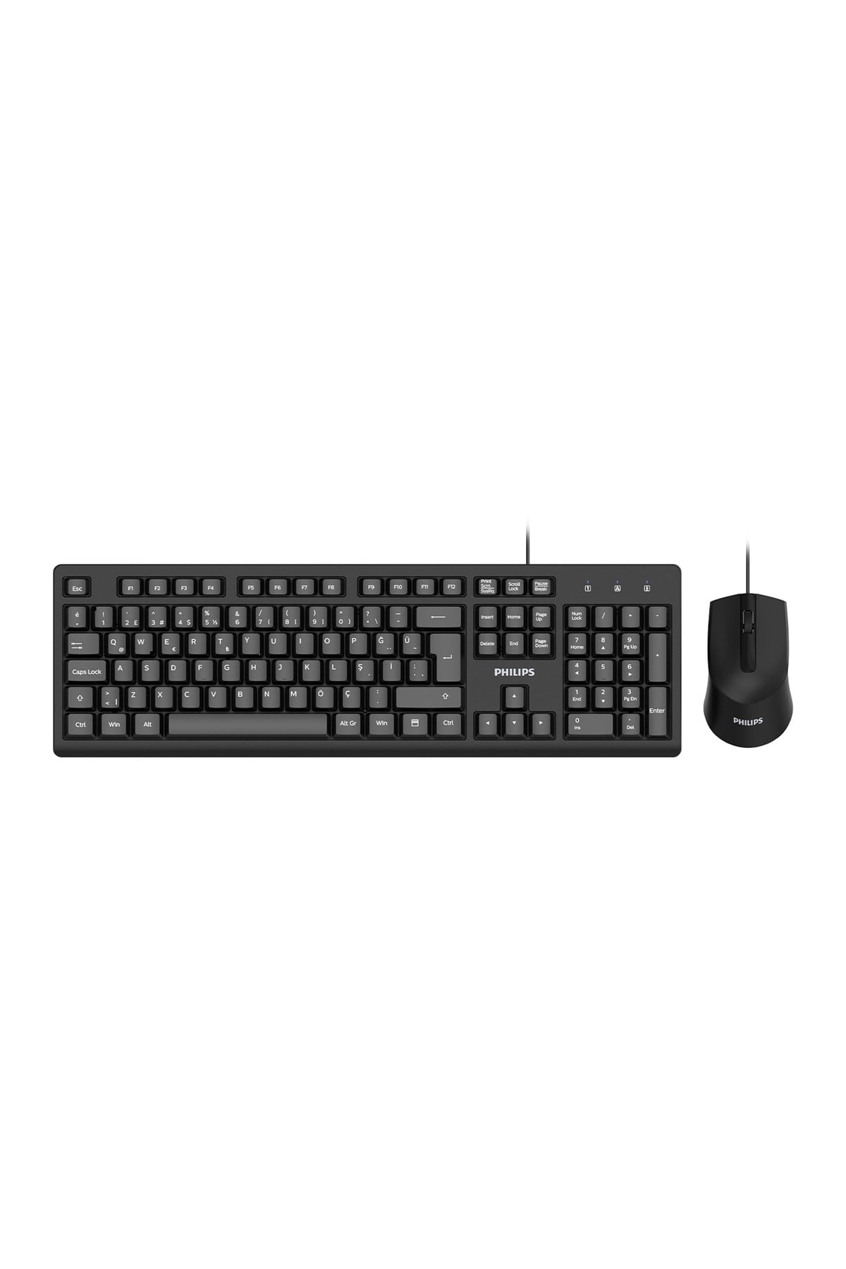 SPT6234 Kablolu Türkçe Q Klavye ve Mouse Seti Siyah