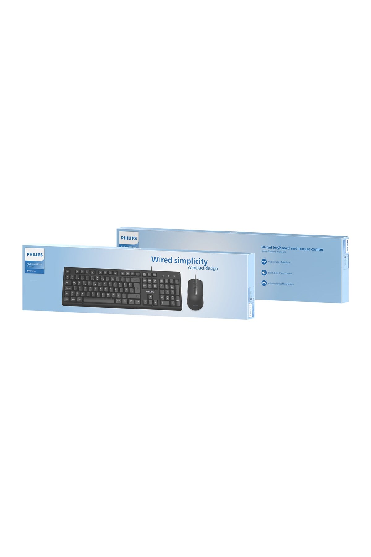 SPT6234 Kablolu Türkçe Q Klavye ve Mouse Seti Siyah