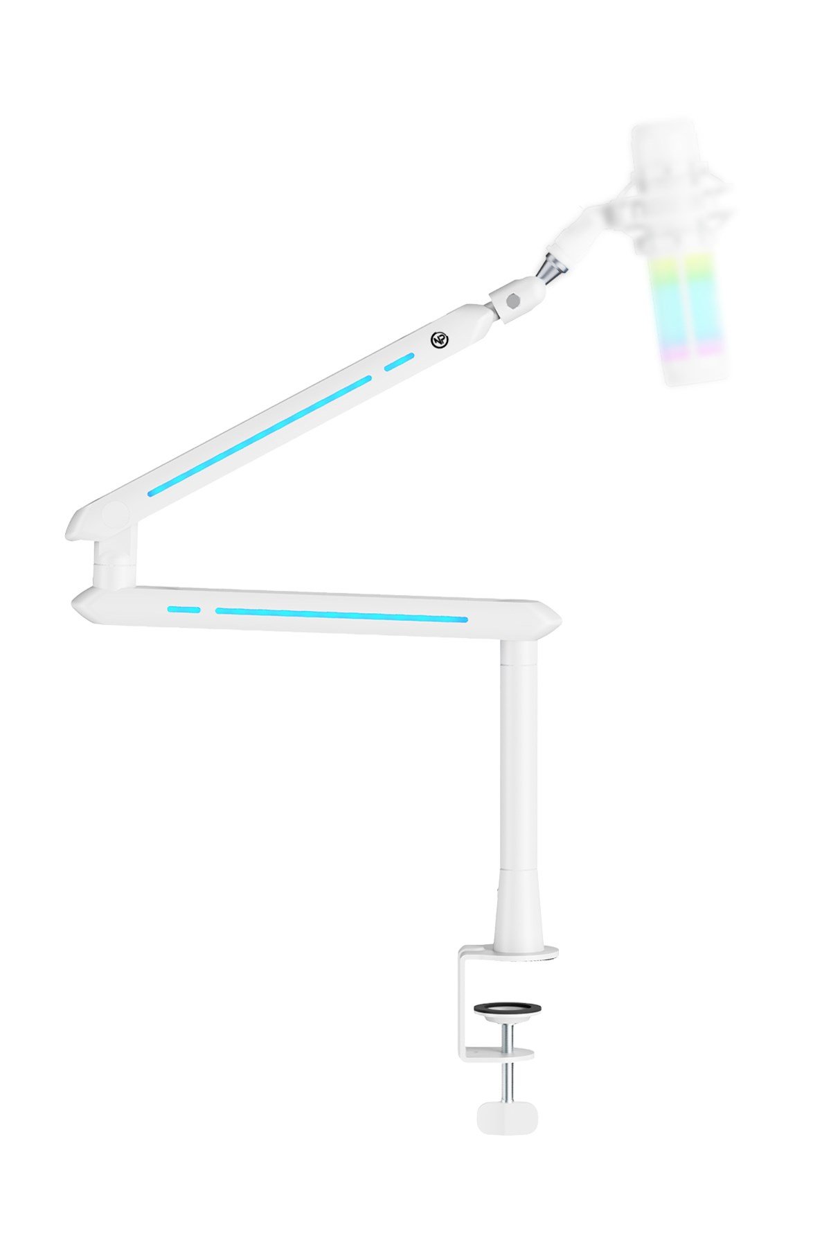 STD191LW Elysium Profesyonel RGB Işıklı Amortisörlü Yayıncı Stüdyo Mikrofon Kolu