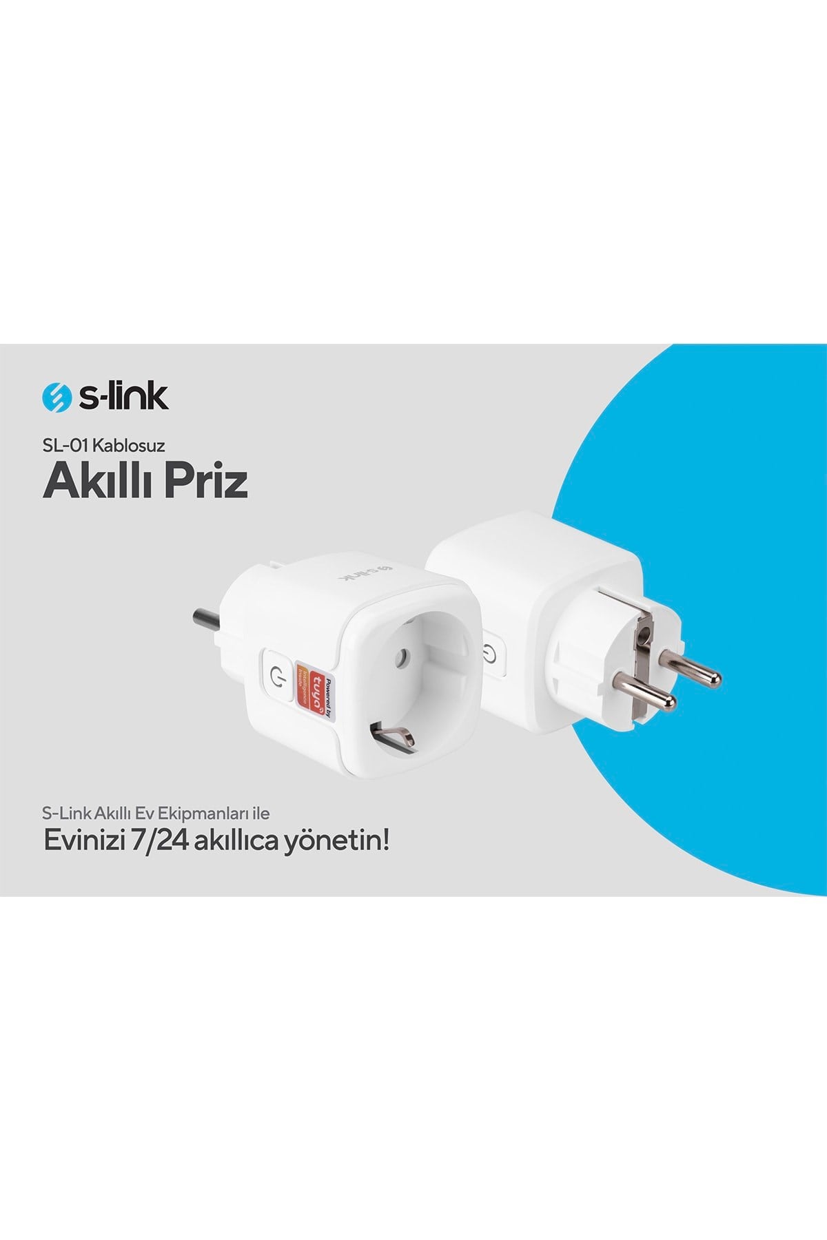 Swapp SL-01 16 Amper Akıllı Wifi TUYA Google Assistant Alexa Siri Destekli Priz Wifi TUYA