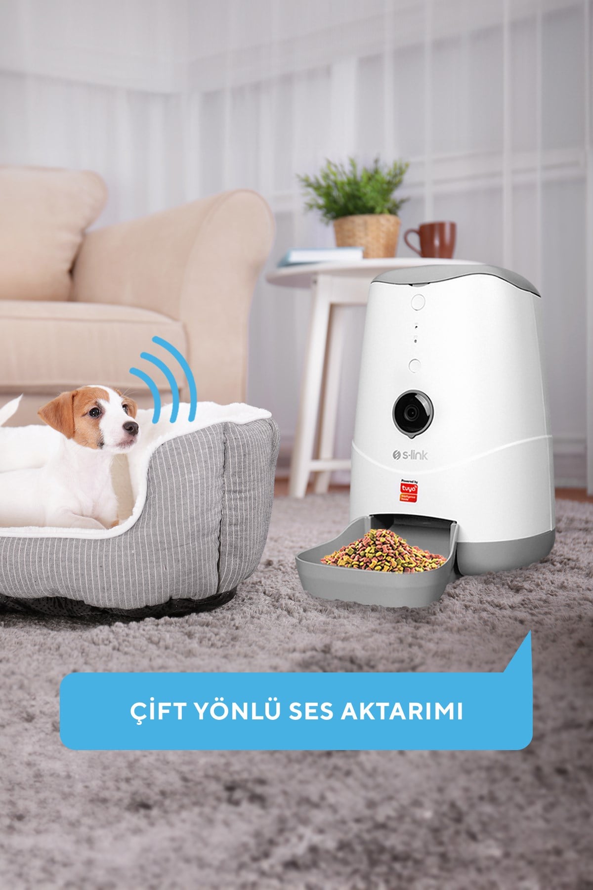 Swapp Sl-20 720p Hd Kameralı Akıllı Evcil Hayvan Besleyici Wi-fi Tuya Destekli