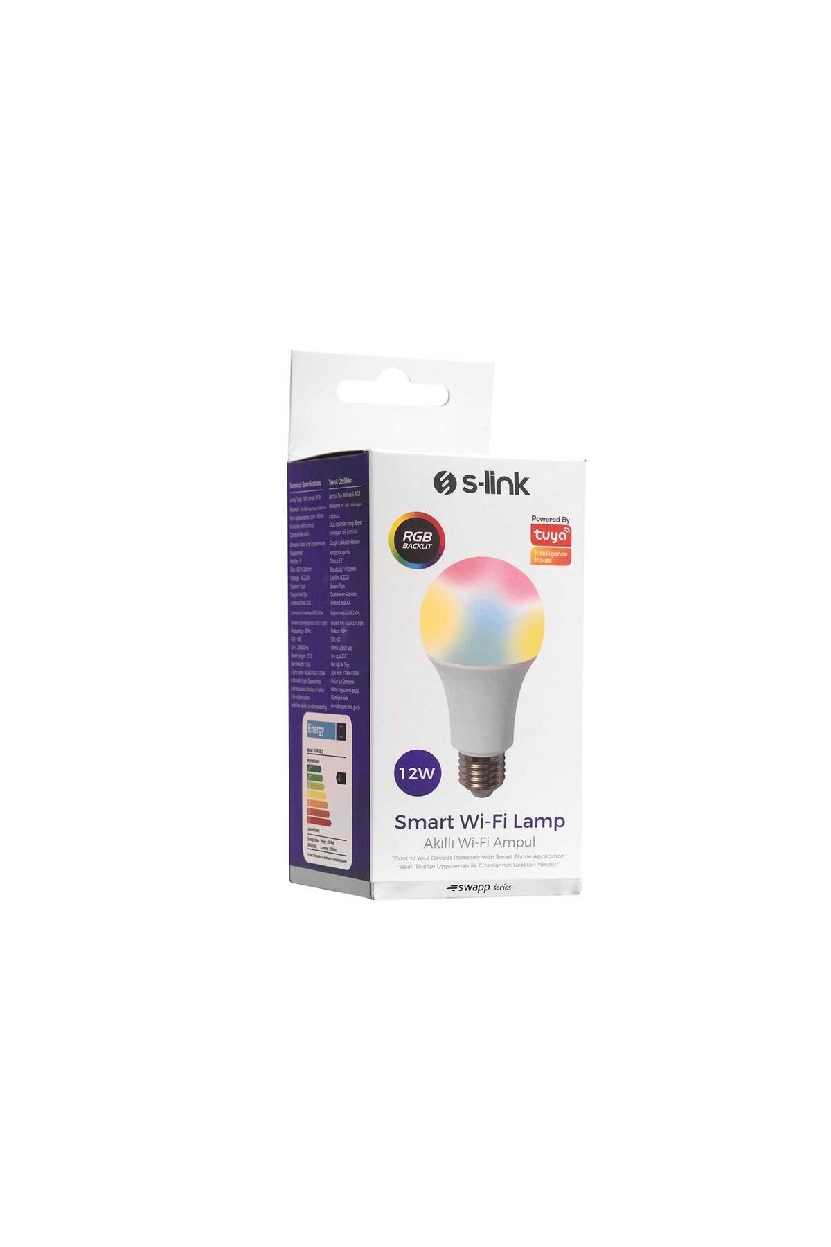 Swapp SL-RGB12 Smart/Akıllı RGB 12W 50Hz 1000lm Wifi TUYA Destekli Lamba/Ampul