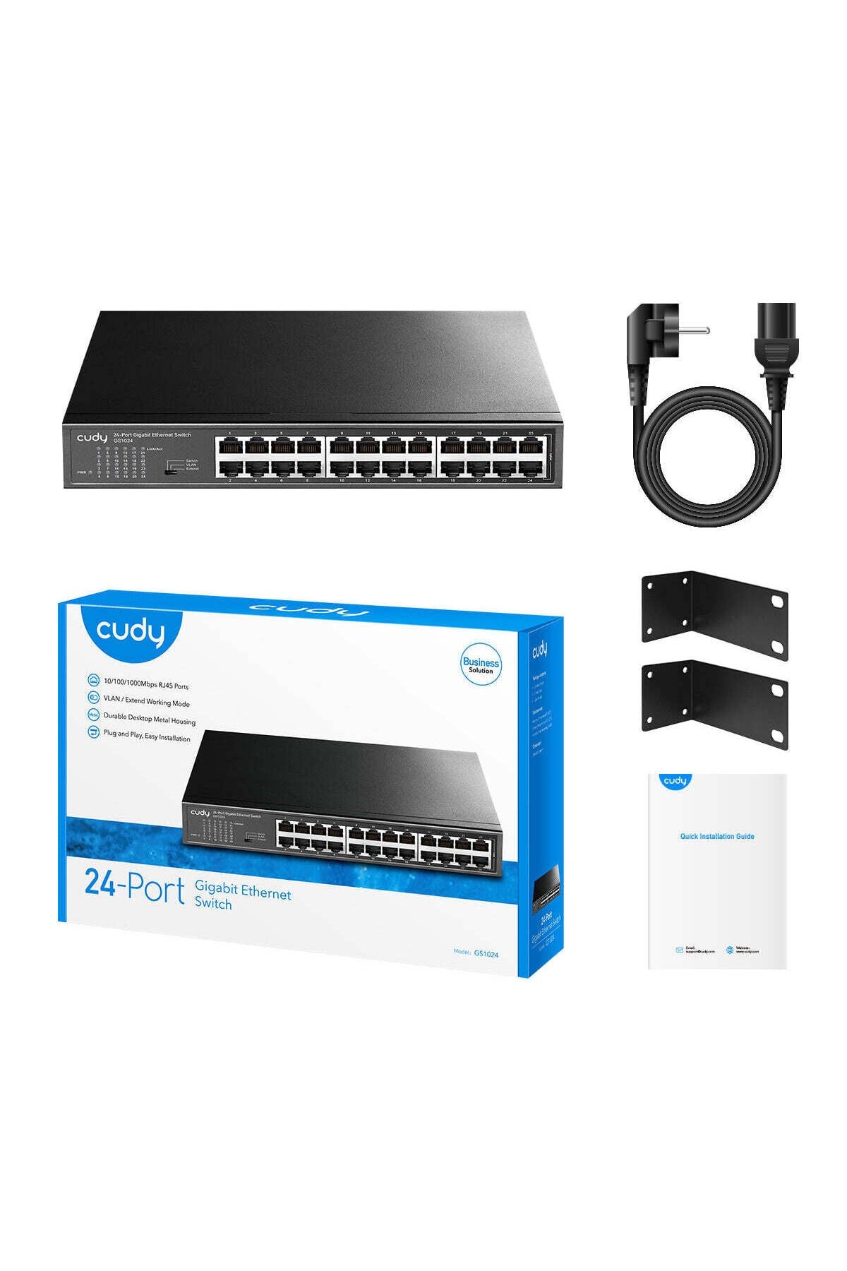 Switch 24 Port Gs1024 10/100/1000mbps Vlan&extend Mode 11