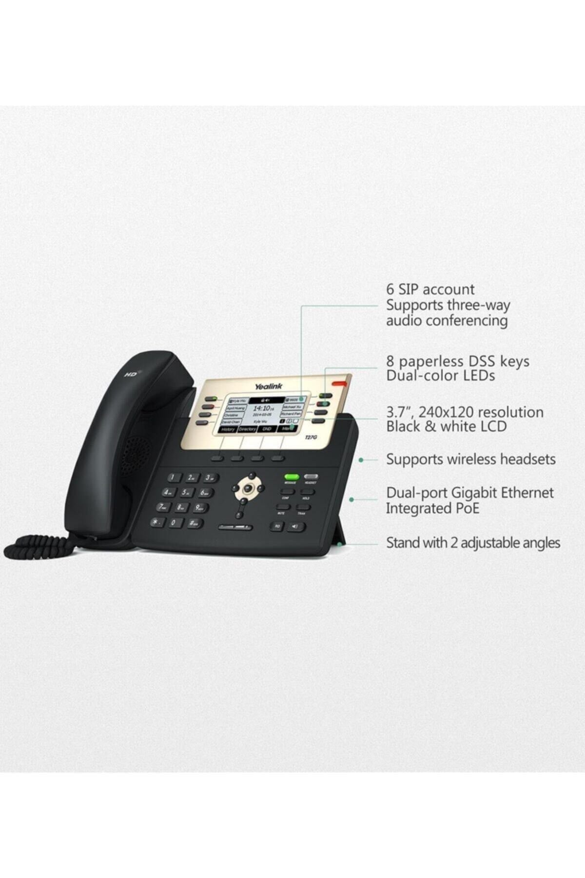 T27g Poe Destekli Ip Telefon