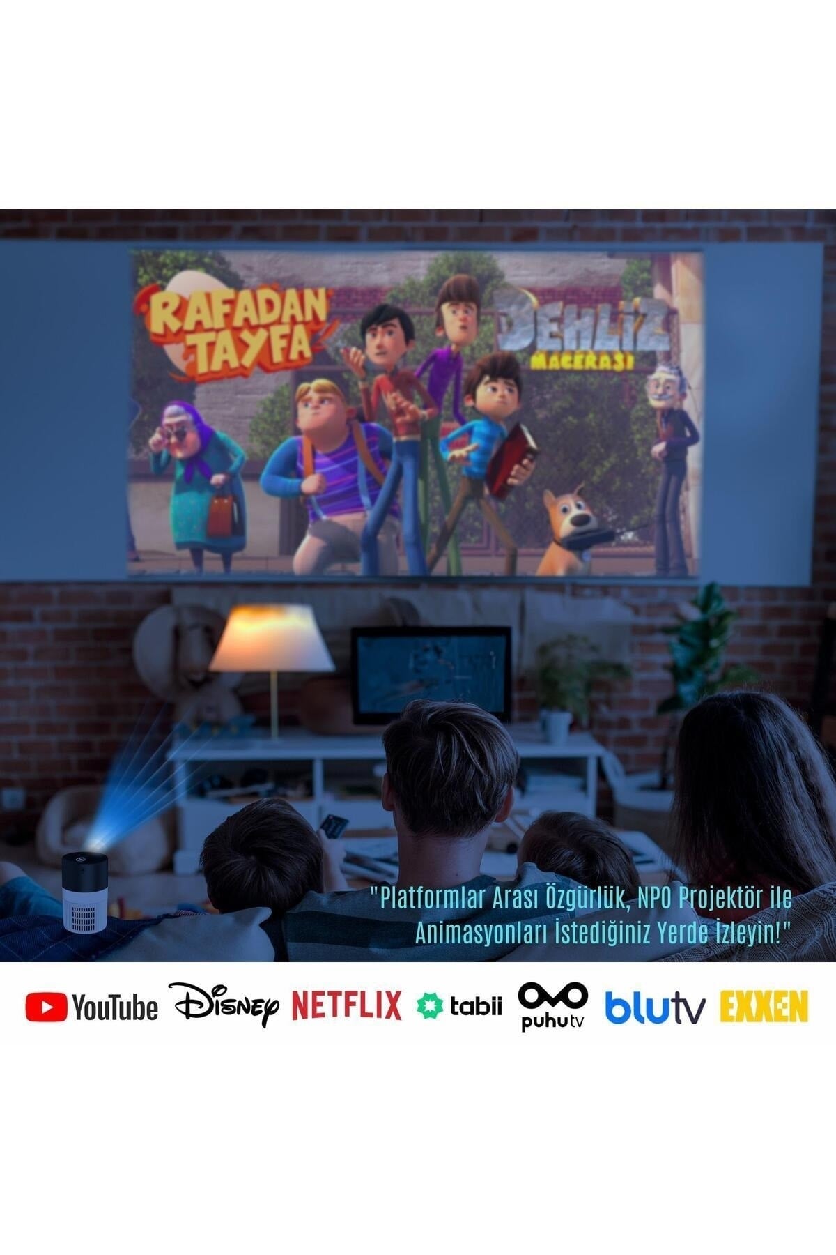 T400 3000l(40ANSI), Ios/android/windows/tvbox Uyumlu 360p Çözünürlük Mini Led Projeksiyon