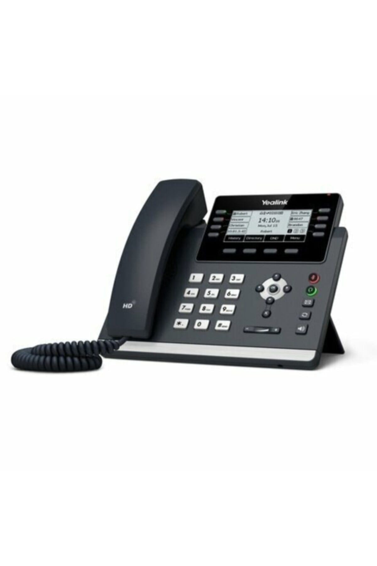 T43u Ip Telefon Masaüstü Telefon Poe Destekli Adaptörsüz Çağrı Merkezi Telefonu