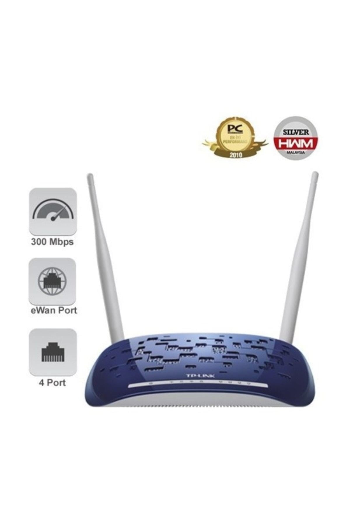 TD-W8960N 300Mbps 4 PORT KABLOSUZ 10 VPN ADSL2+ MODEM 2x5dBi ANTEN