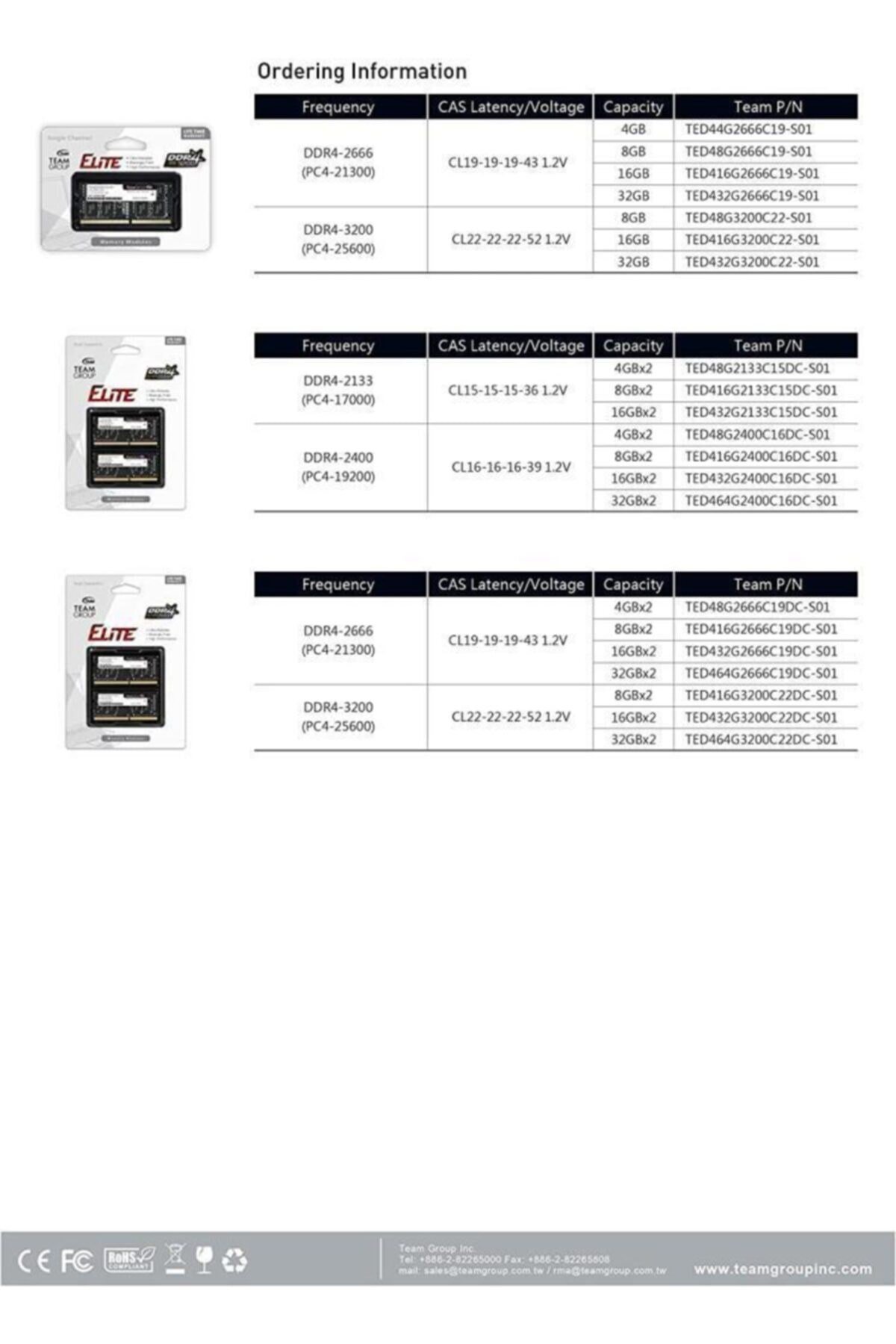 Team Elıte Sodımm 16gb Ddr4 3200 Mhz Ram