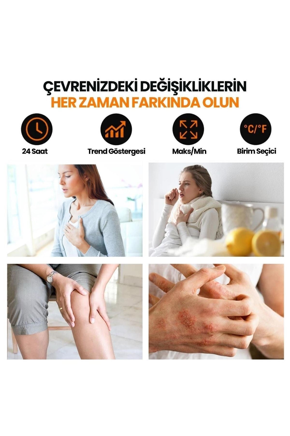 Thermopro Tp62 Iç Ve Dış Mekan (sensörlü) Dijital Sıcaklık Ve Nem Ölçer