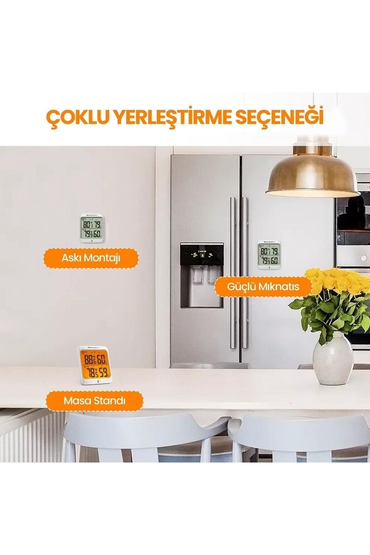 Thermopro Tp63c Iç Ve Dış Mekan (sensörlü) Dijital Sıcaklık Ve Nem Ölçer