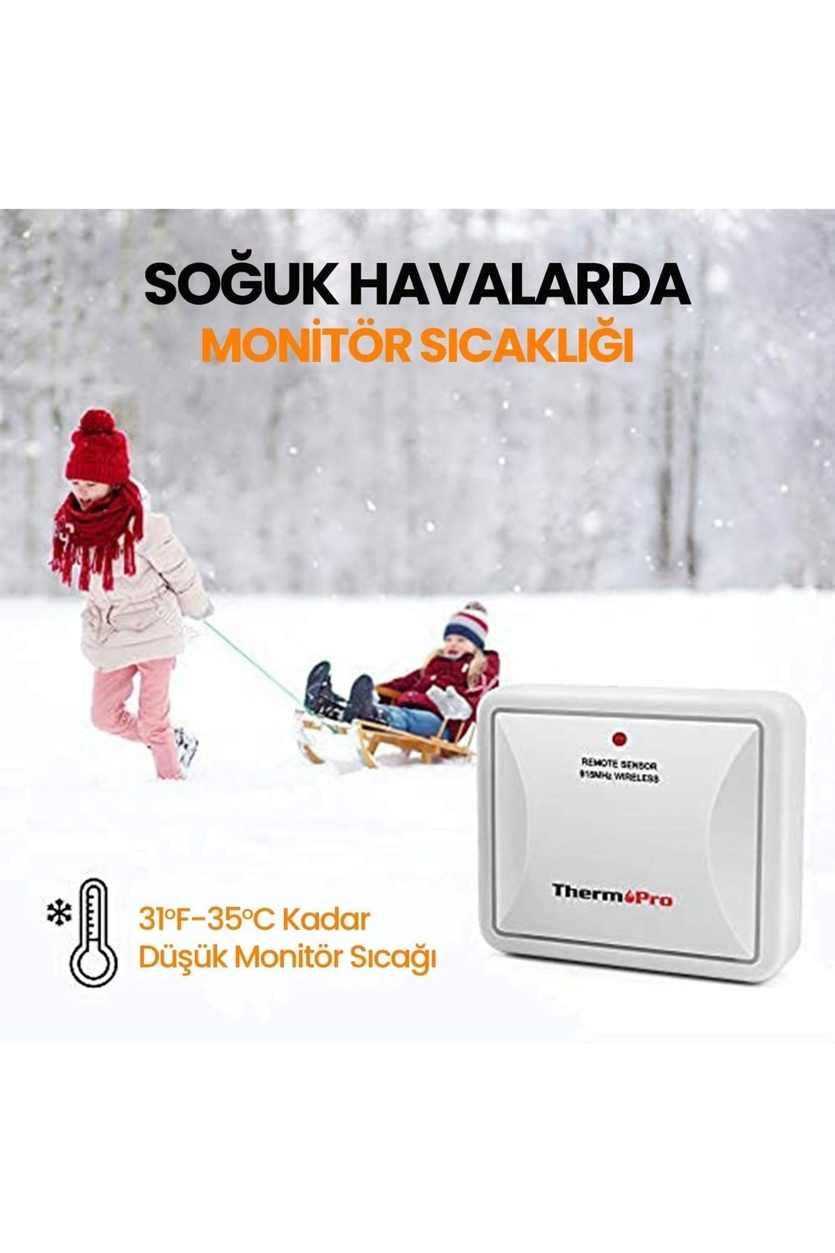 Thermopro Tx-4b Ilave Dış Sensör (tp63b, Tp67b, Tp68b Için)