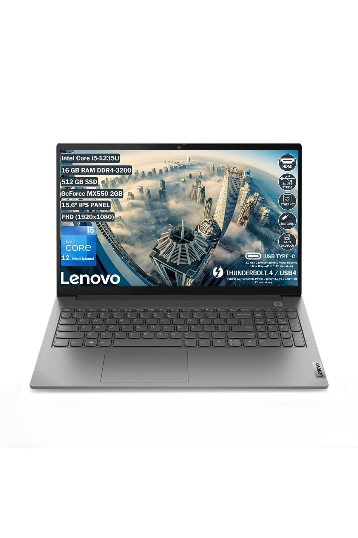 Thinkbook15 G4 Iap Intel Core I5-1235u 16gb 512gb Ssd Mx550 2gb 15,6