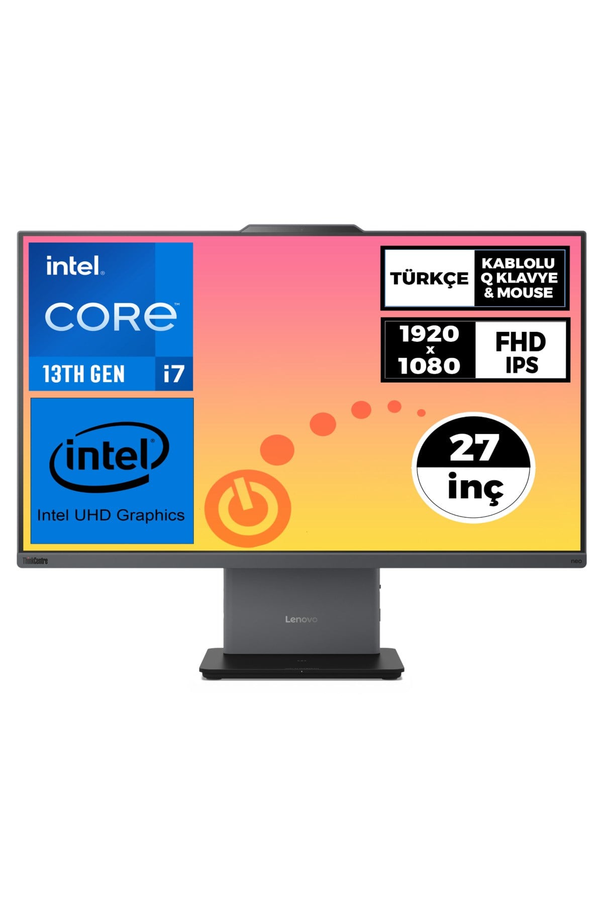 ThinkCentre Neo 50A G5 i7-13620H 16GB 512GB SSD 27