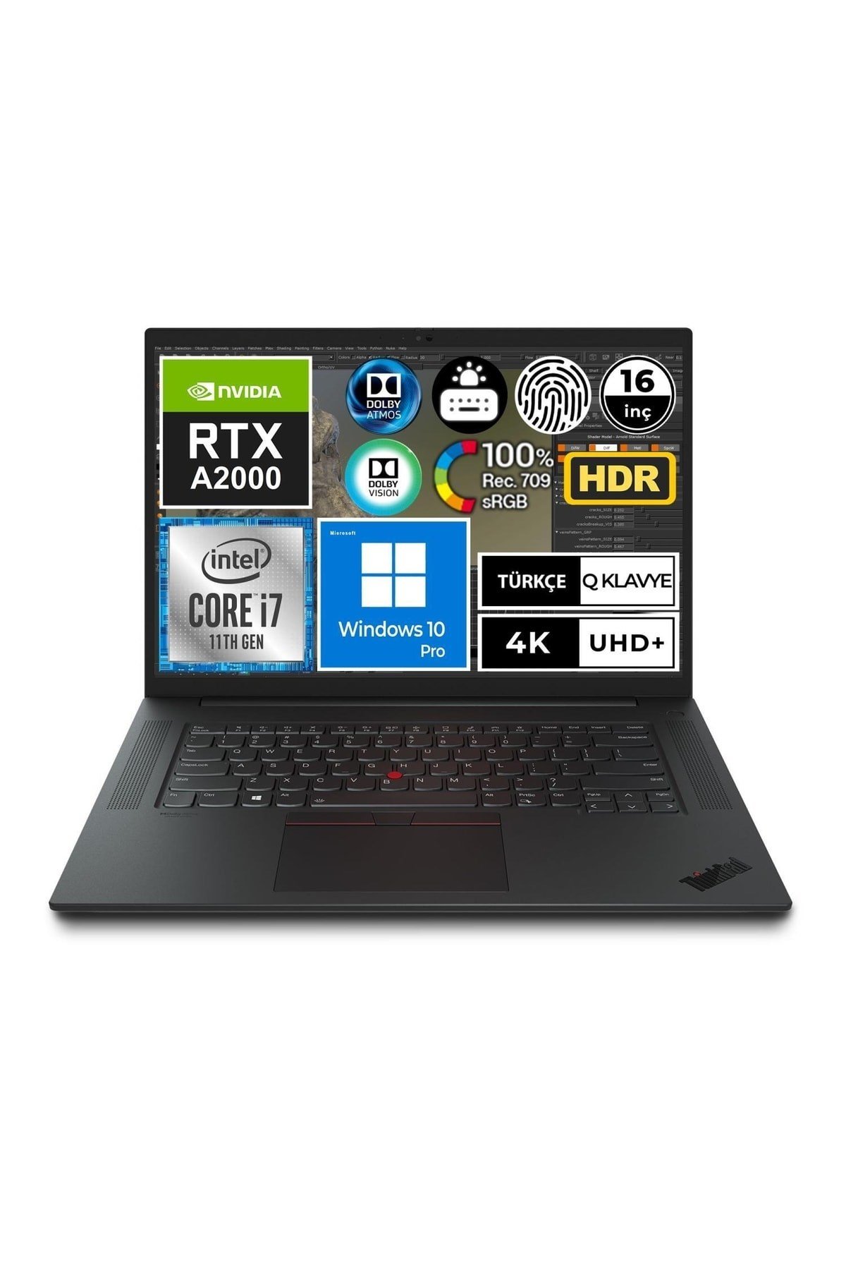 Thinkpad P1 20y3000ptx02 I7-11850h 32gb 1tbssd+1tbssd A2000 16