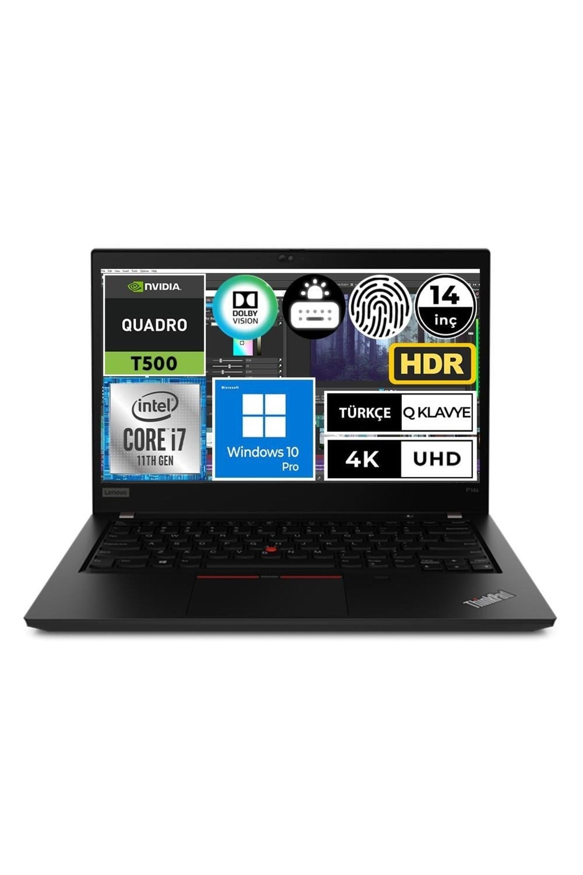 Thinkpad P14s 20vx006ptx01 I7-1185g7 32gb 512ssd T500 14