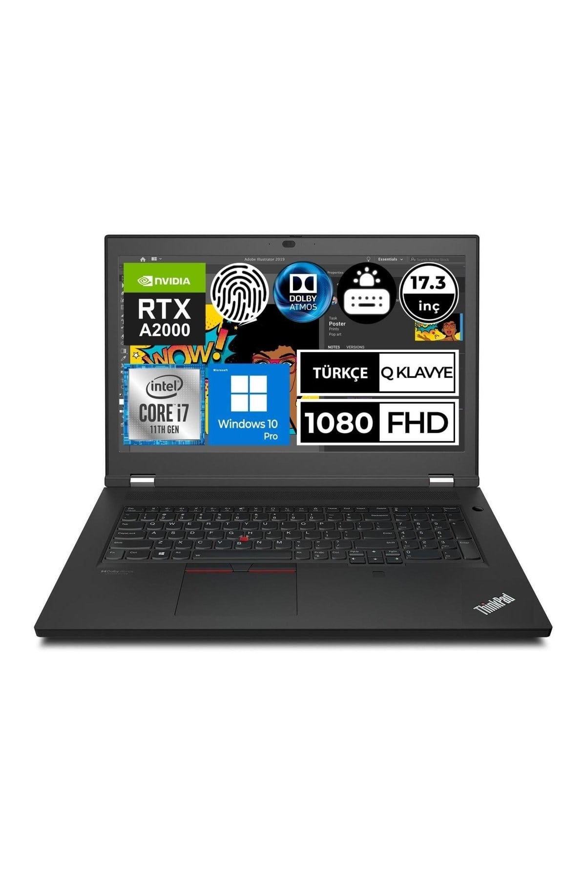 Thinkpad P17 20yu0023tx01 I7-11800h 32gb 512ssd+1tbssd A2000 17.3