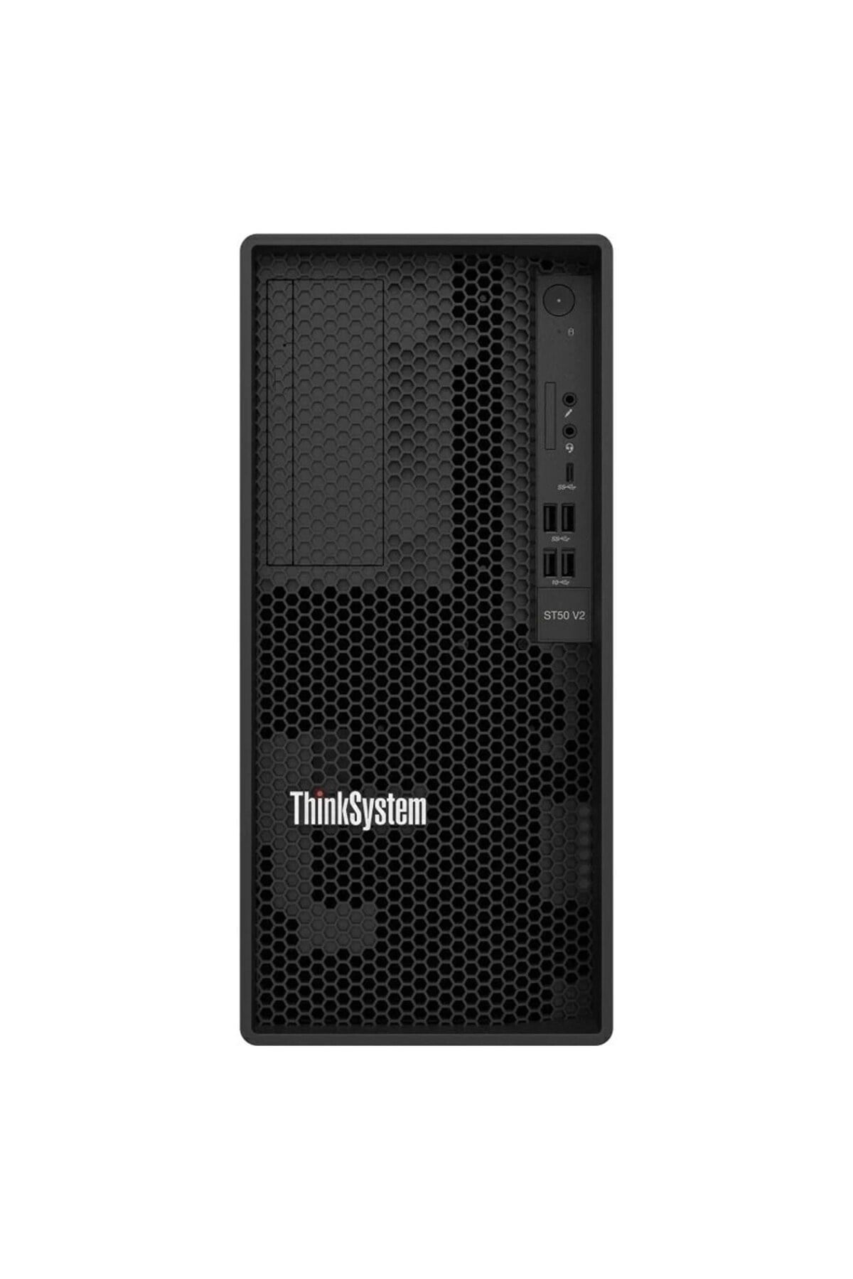 ThinkSystem ST50 V2 7D8JA043EA-V1A001 E-2324G 32GB 480SSD FreeDOS Tower Sunucu
