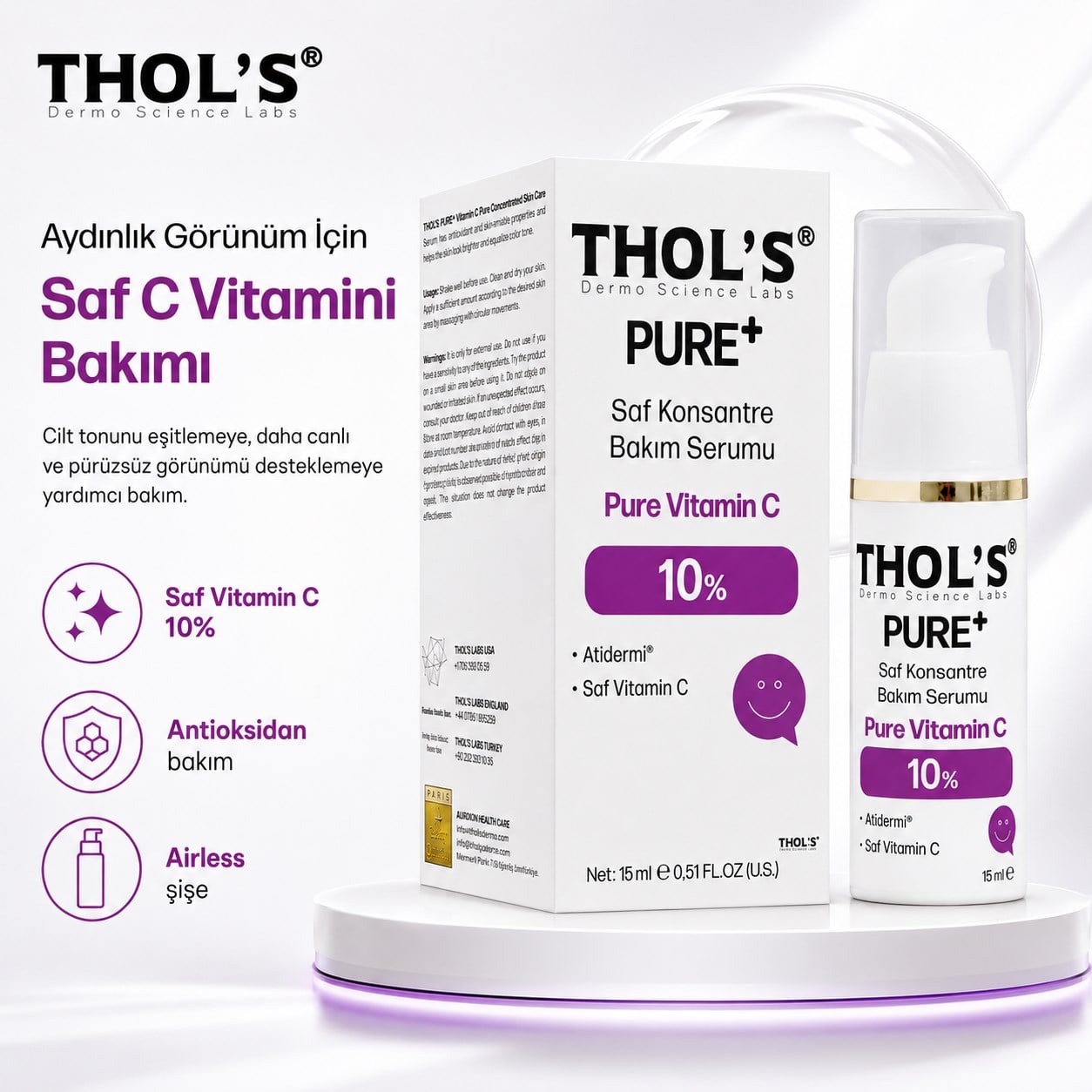 THOL'S TB54 THOL'S PURE+ VITAMIN C 10% (TB54) SERUM - 15 ML